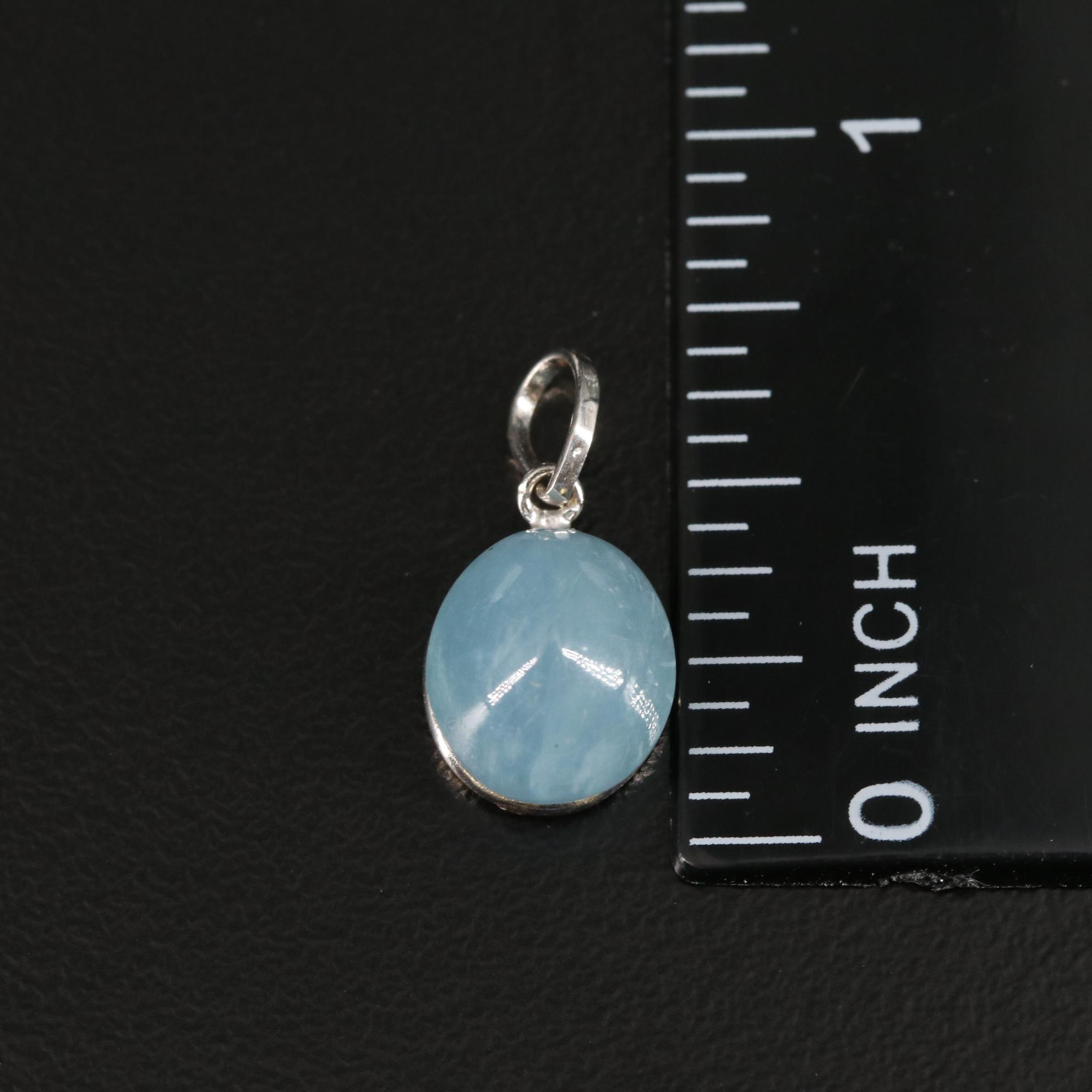 14K Aquamarine Pendant