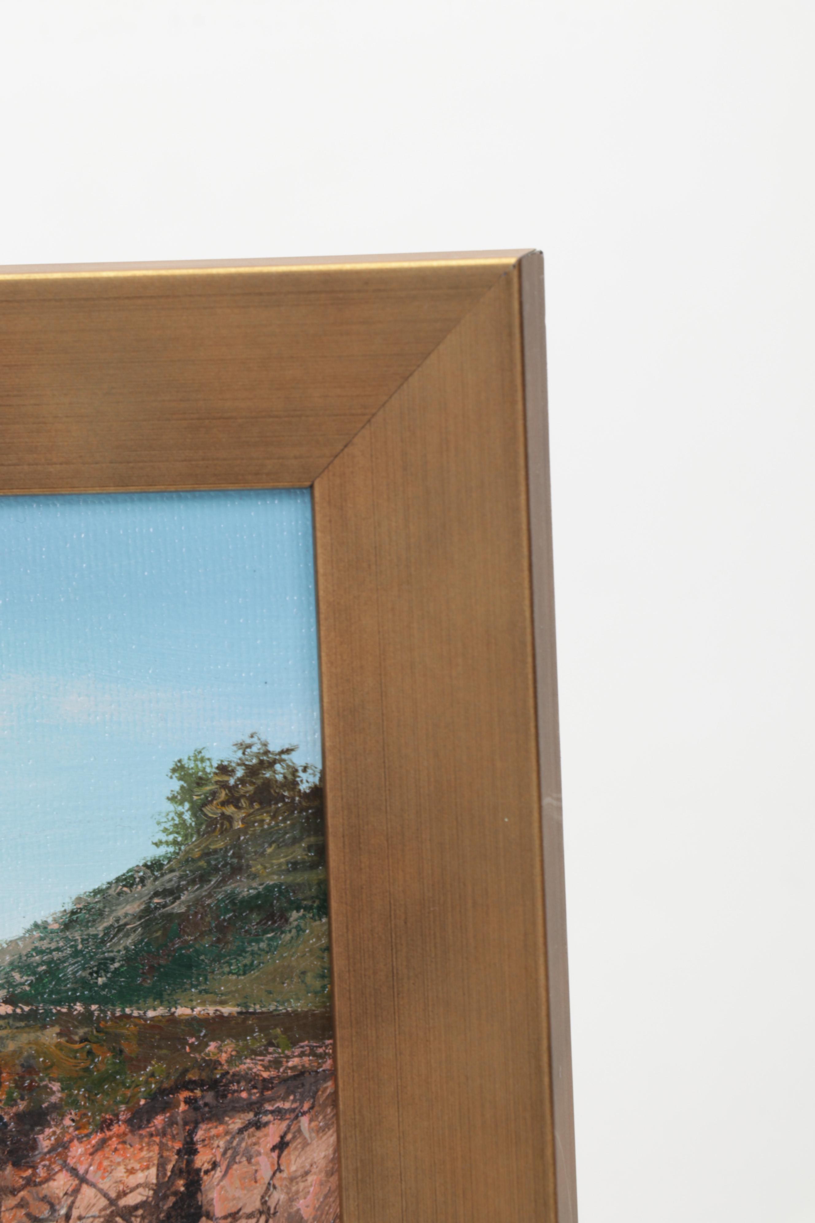 Jevgenijus Litvinas Seascape Oil Painting "Coastal Waves," 2022