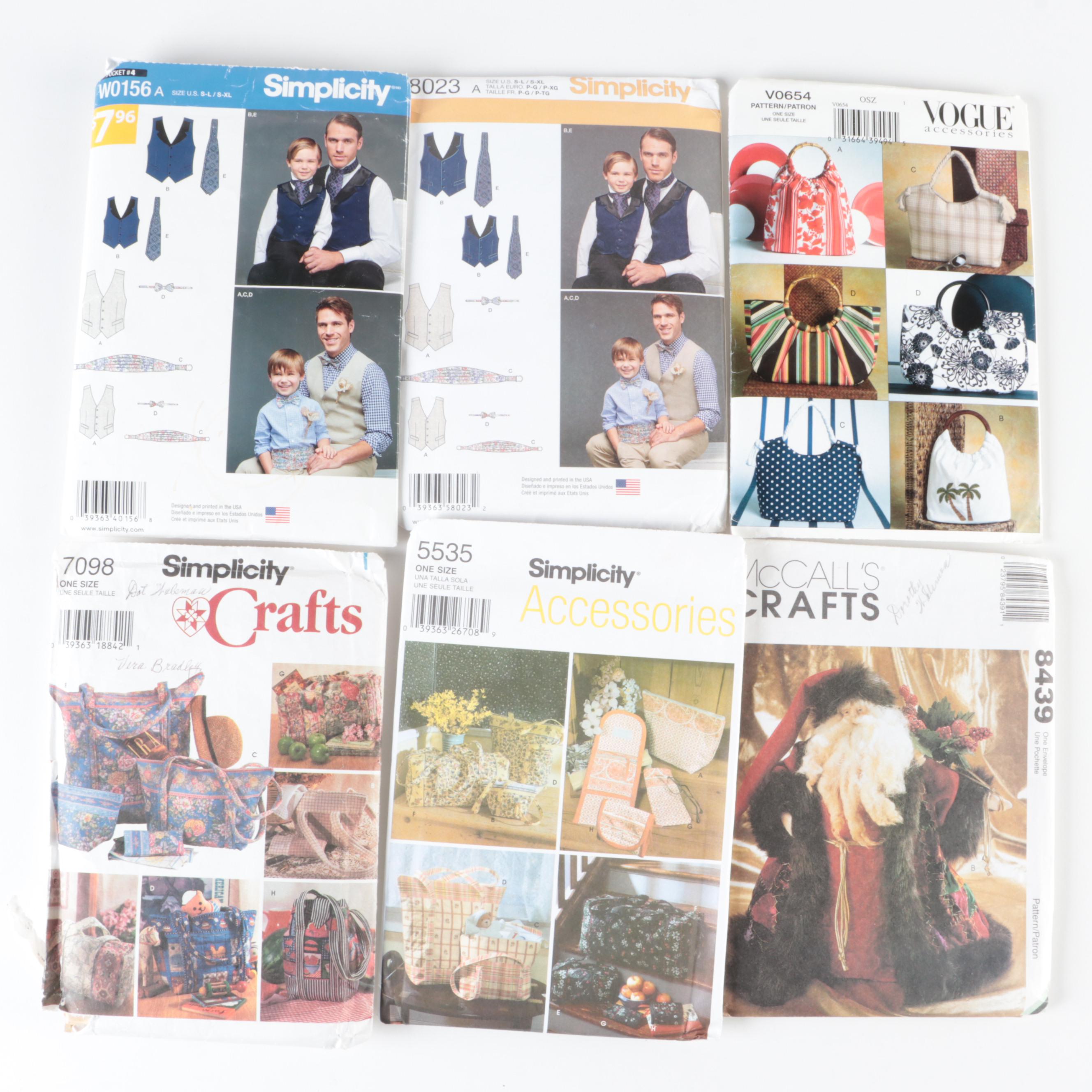 Simplicity, Vogue, McCalls Sewing Patterns