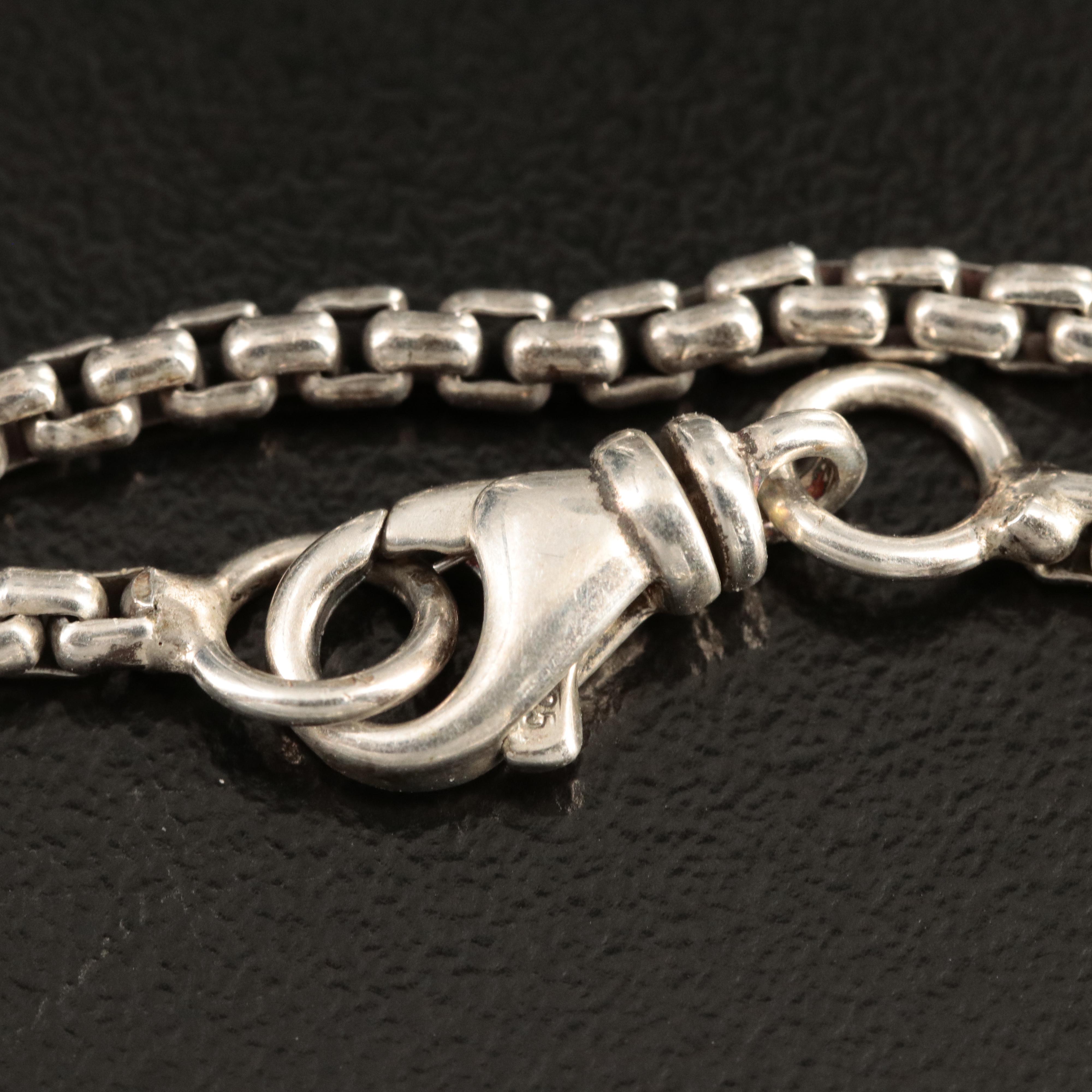 Sterling Box Link Bracelet