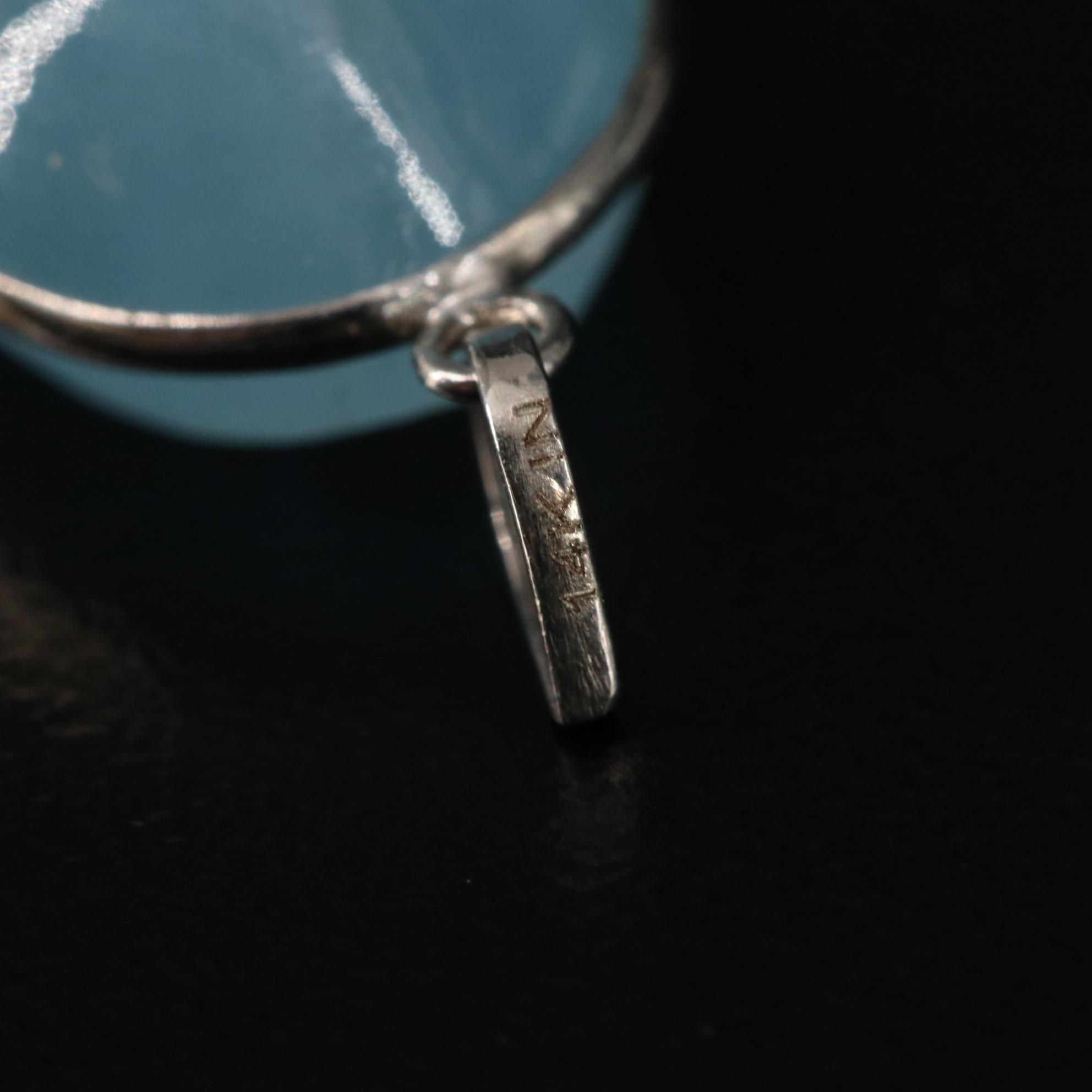 14K Aquamarine Pendant