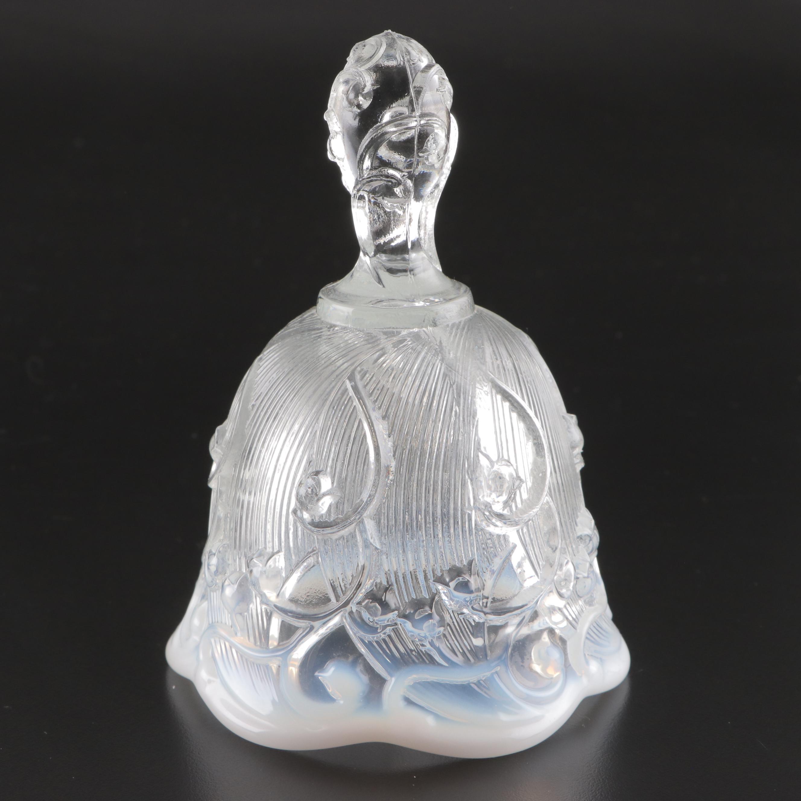 Mid Century Modern Higgins Fused Glass Plate with Other Glass Tableware