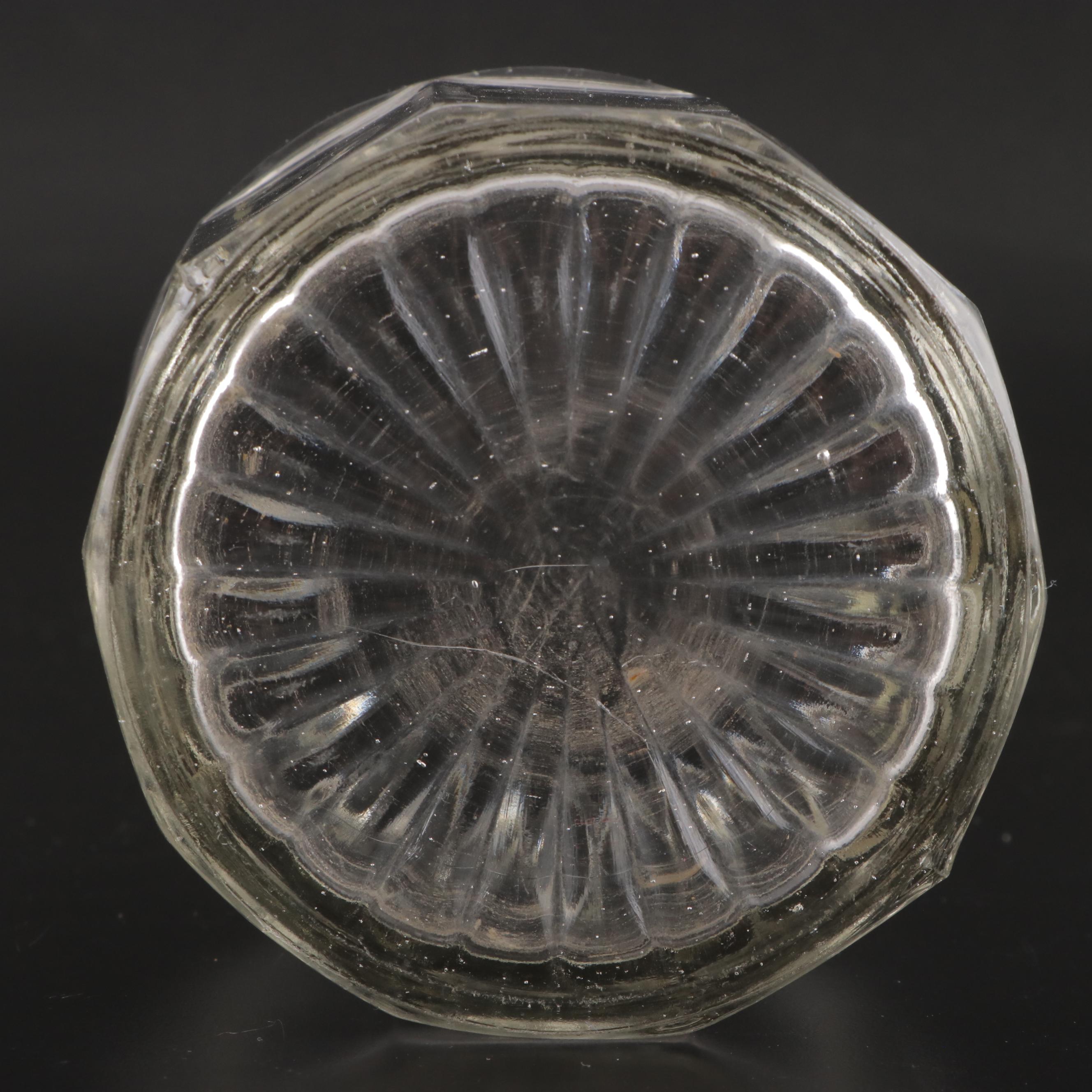 Mid Century Modern Higgins Fused Glass Plate with Other Glass Tableware