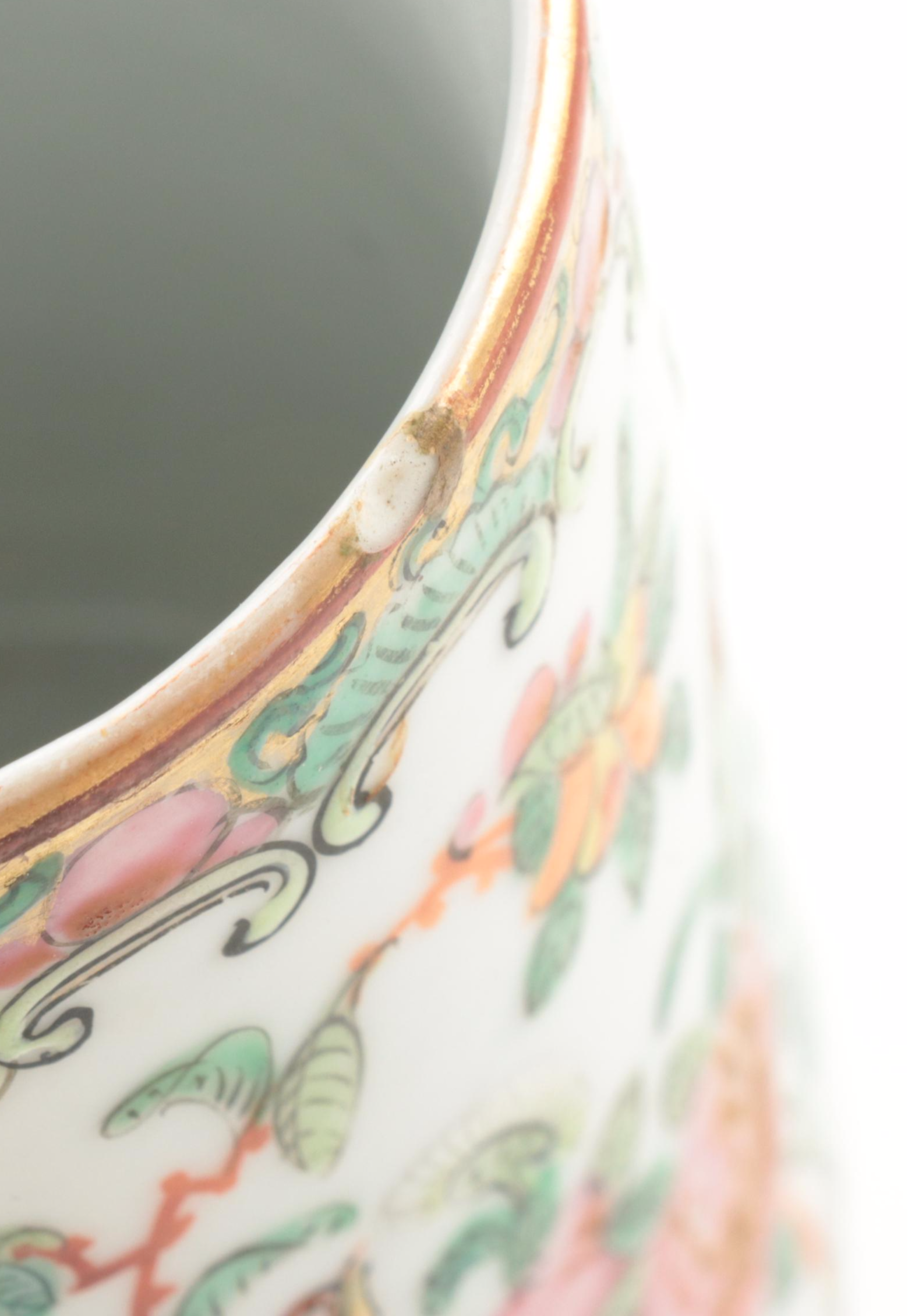 Chinese Export Porcelain Rose Medallion Vases and Tableware