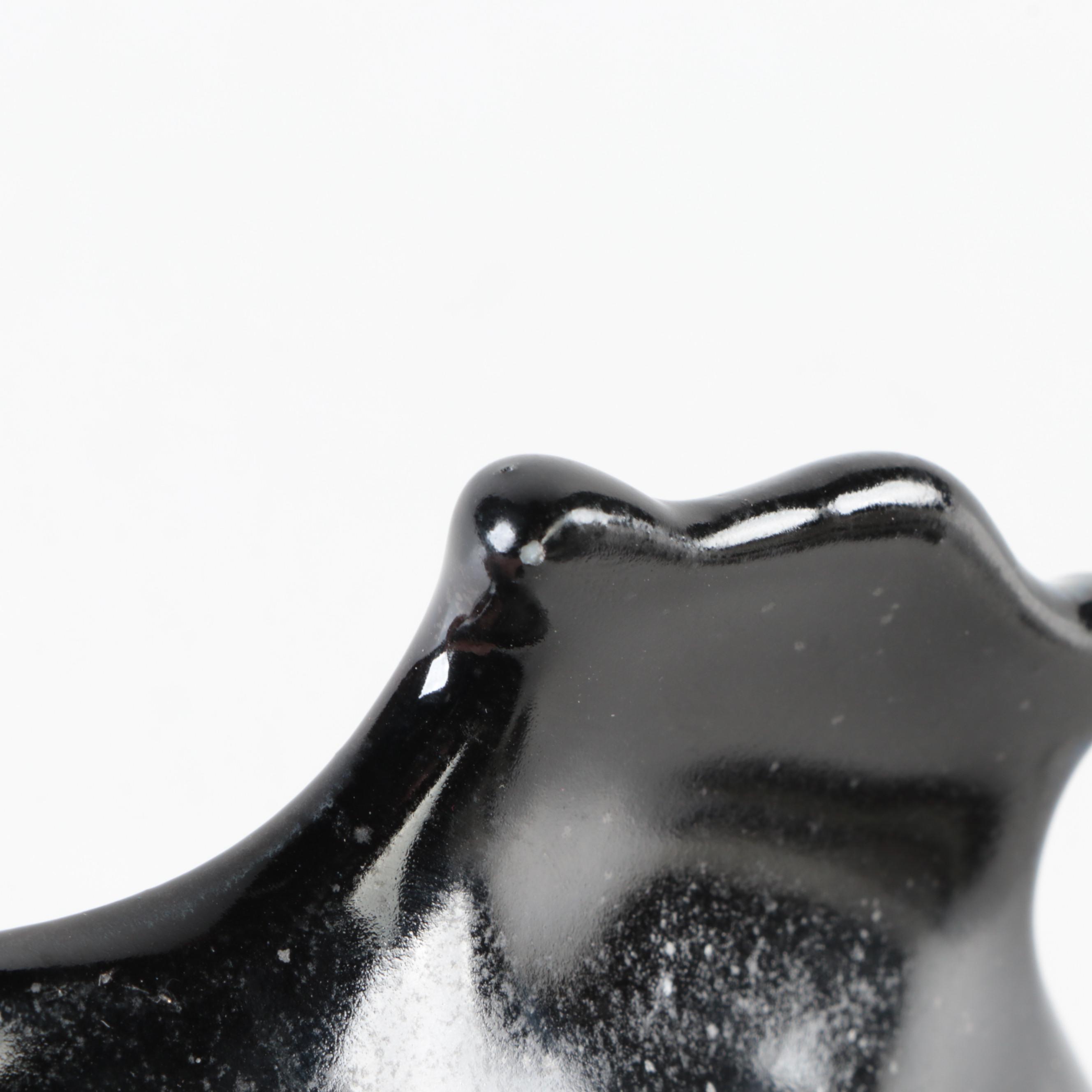 Edgewood Potteries Crystalline Glazed Shell Shaped Dishes