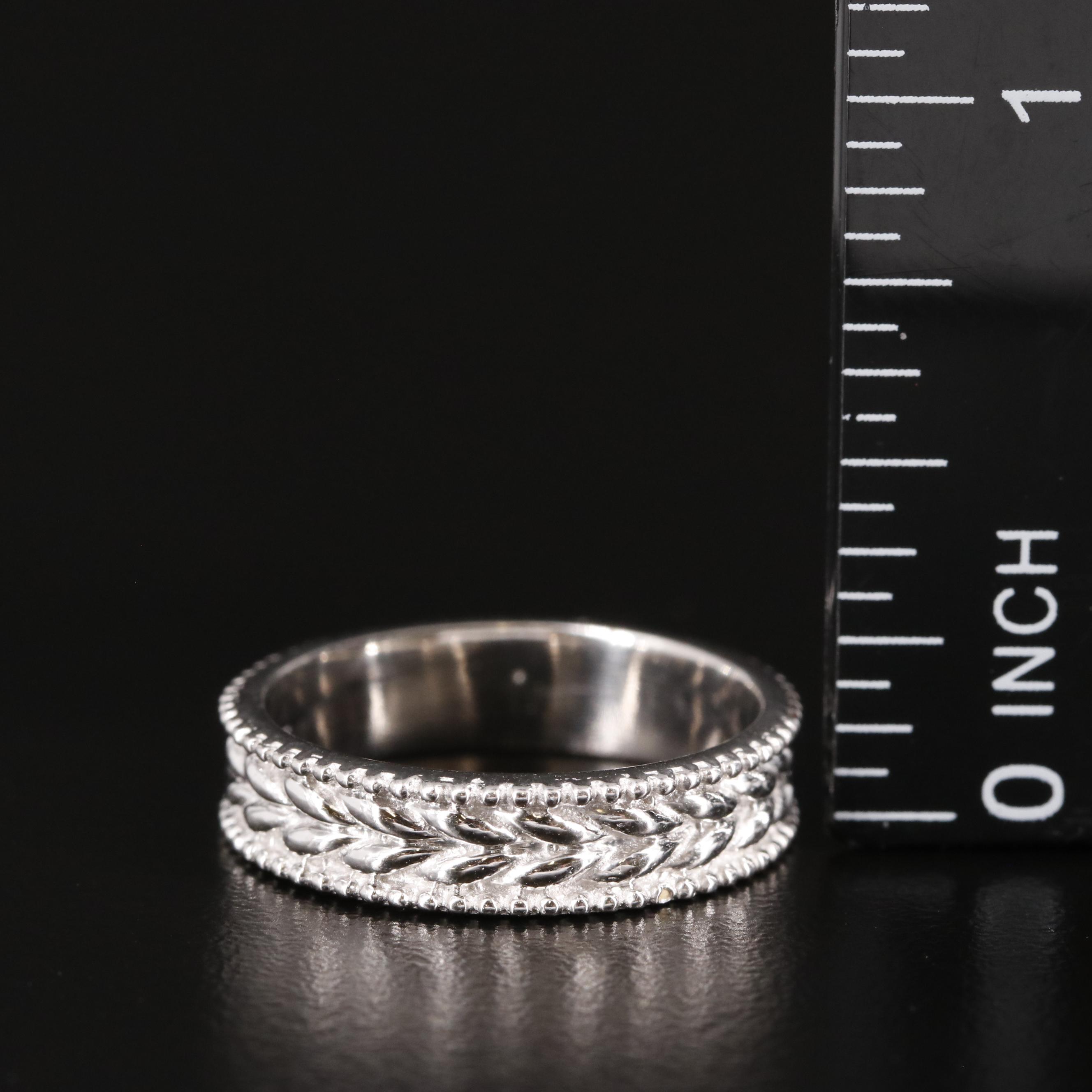 Sterling Textured Band