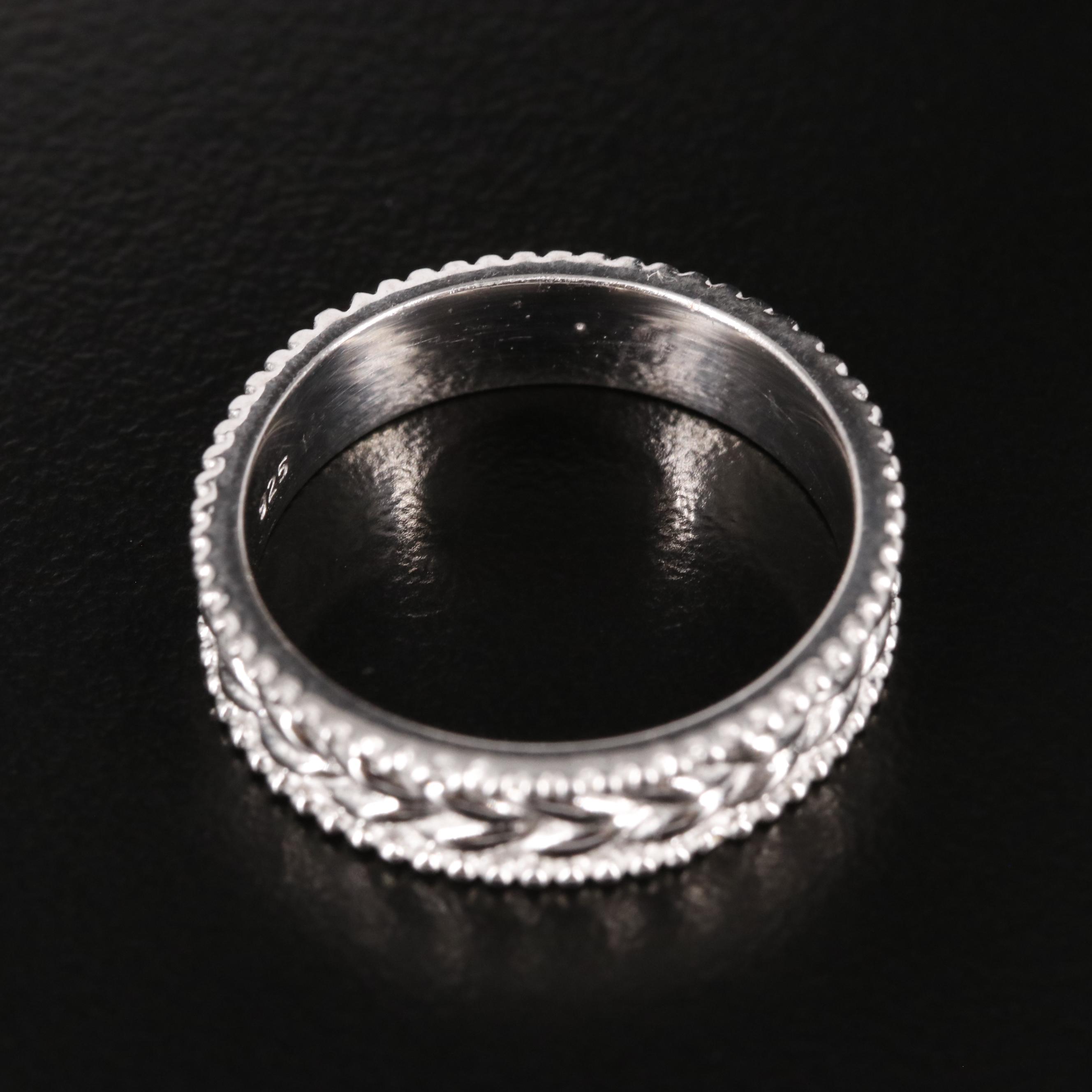 Sterling Textured Band
