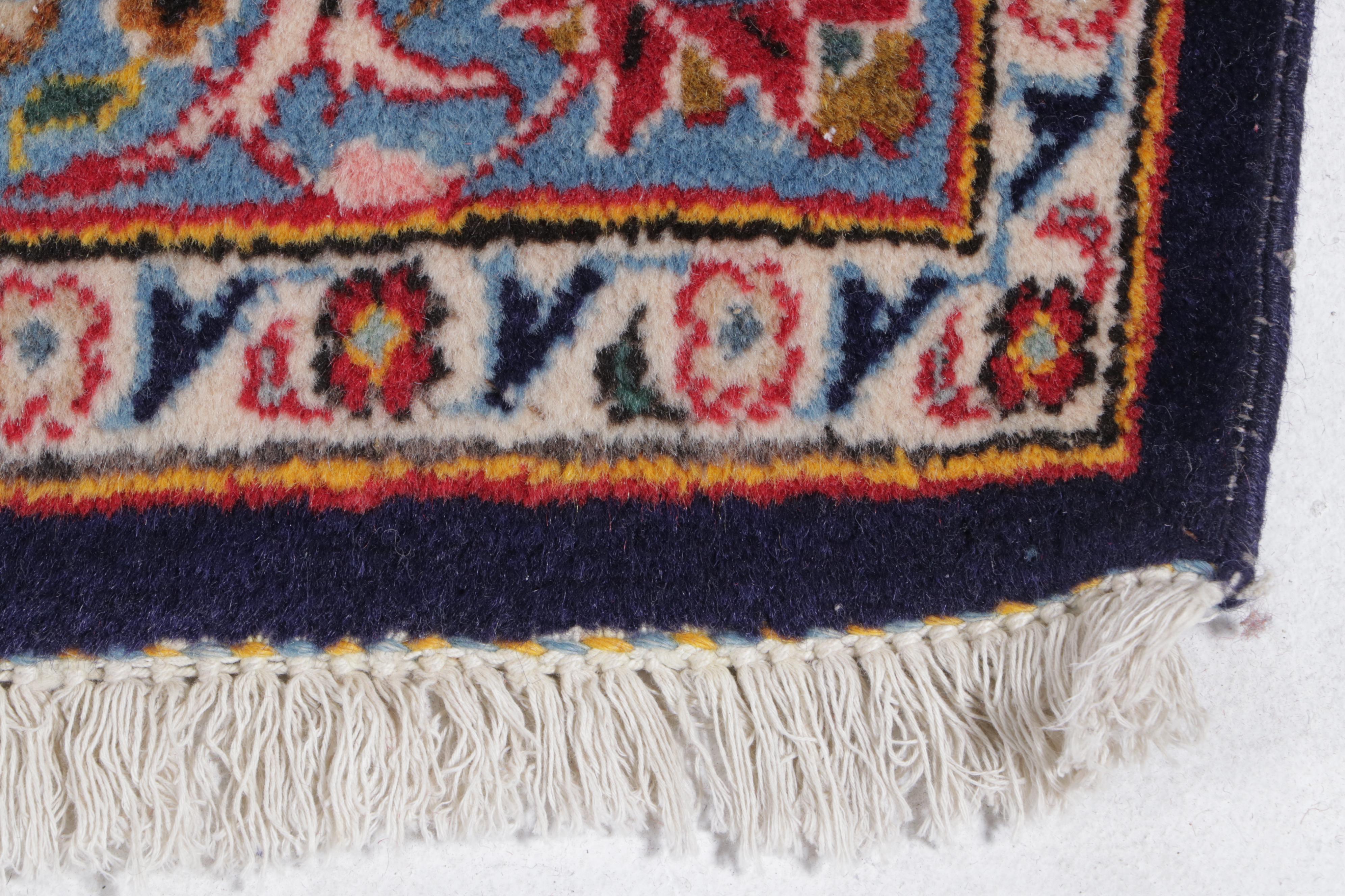 11'5 x 16'4 Hand-Knotted Persian Kashan Room Sized Rug