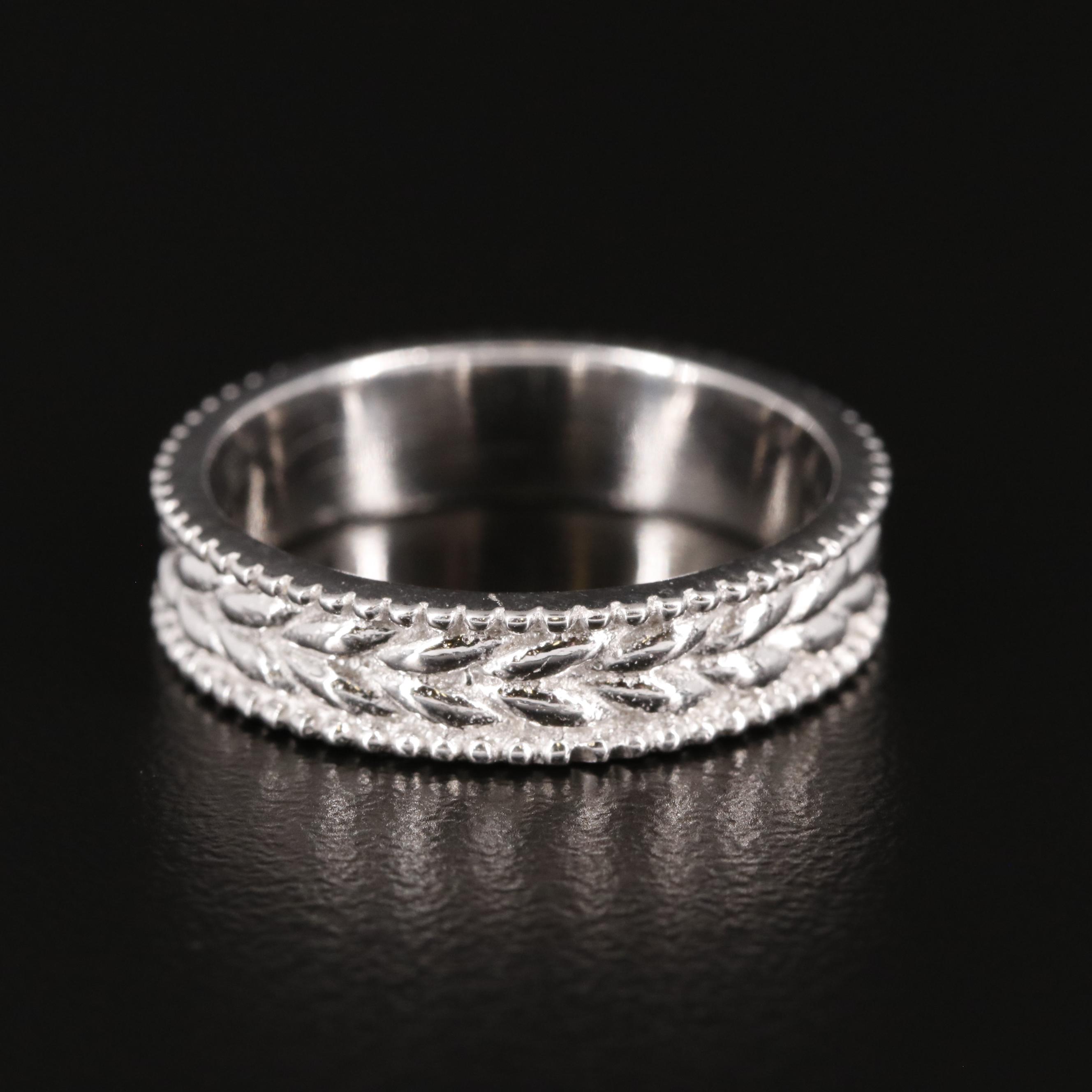 Sterling Textured Band