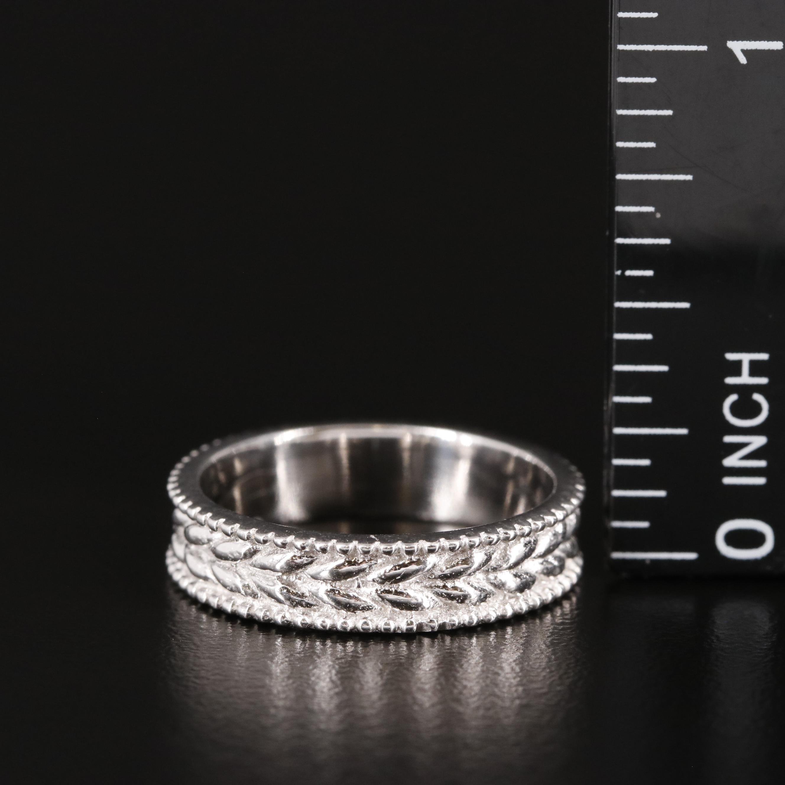 Sterling Textured Band