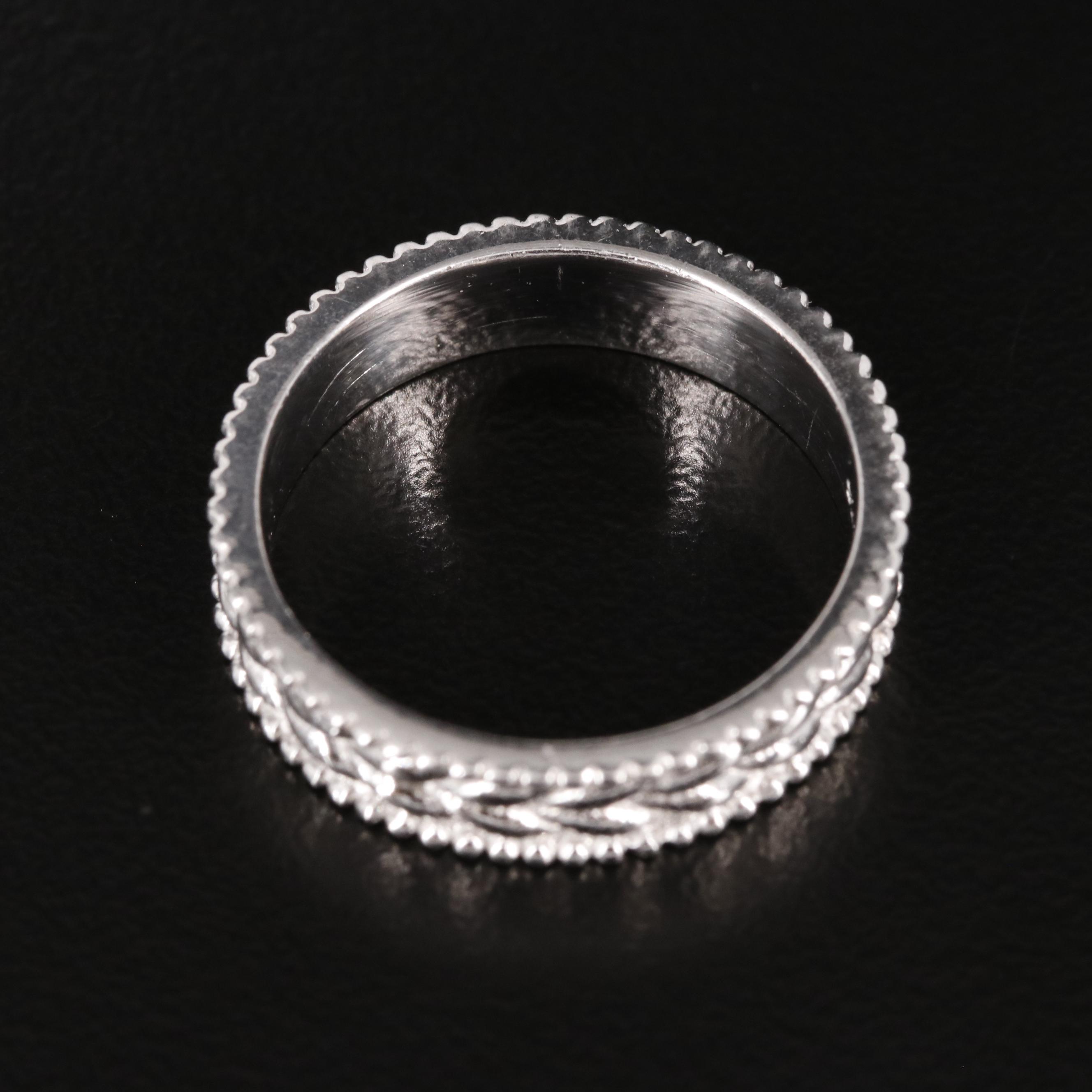 Sterling Textured Band