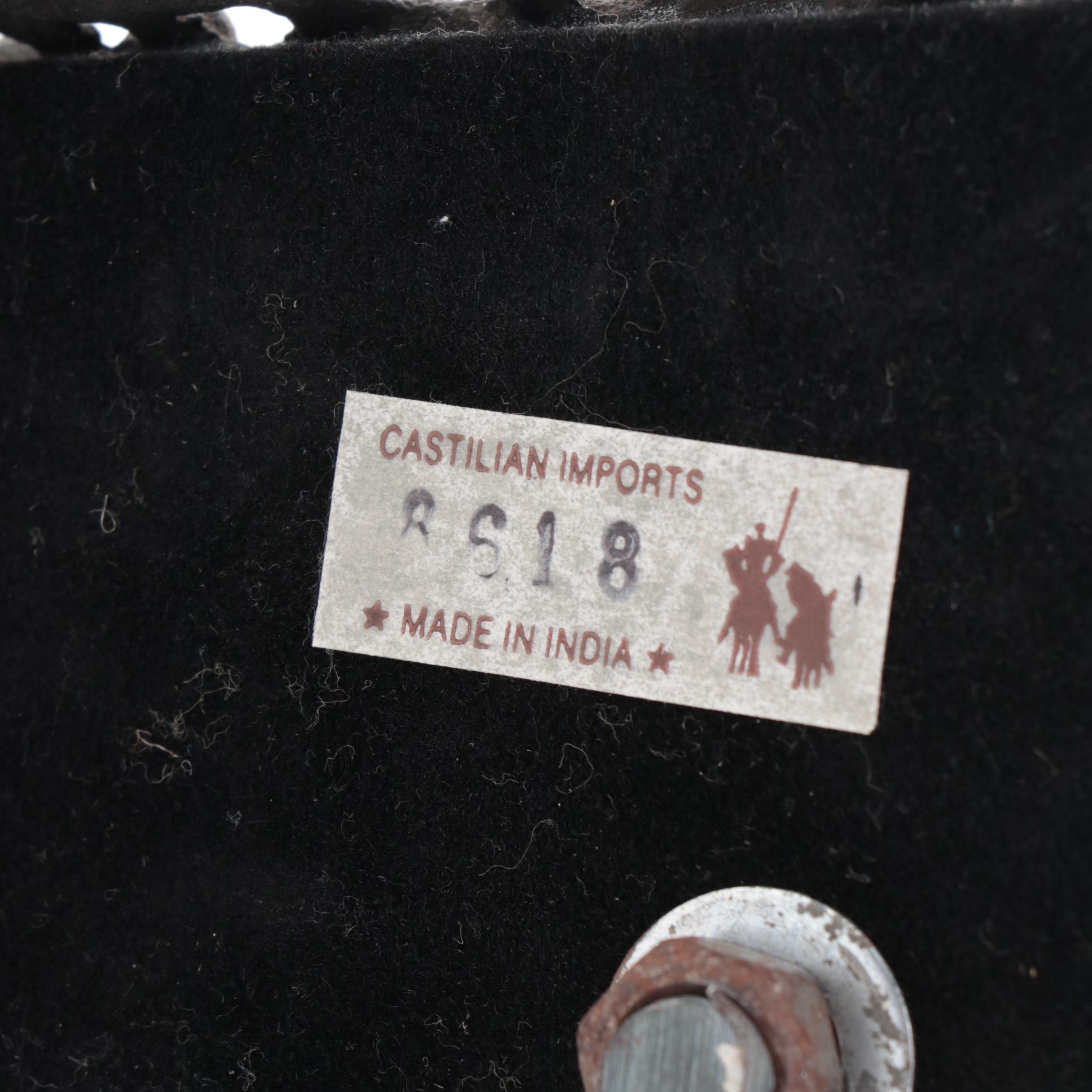 Rococo Style Bronzed Metal Dolphin Candlestick