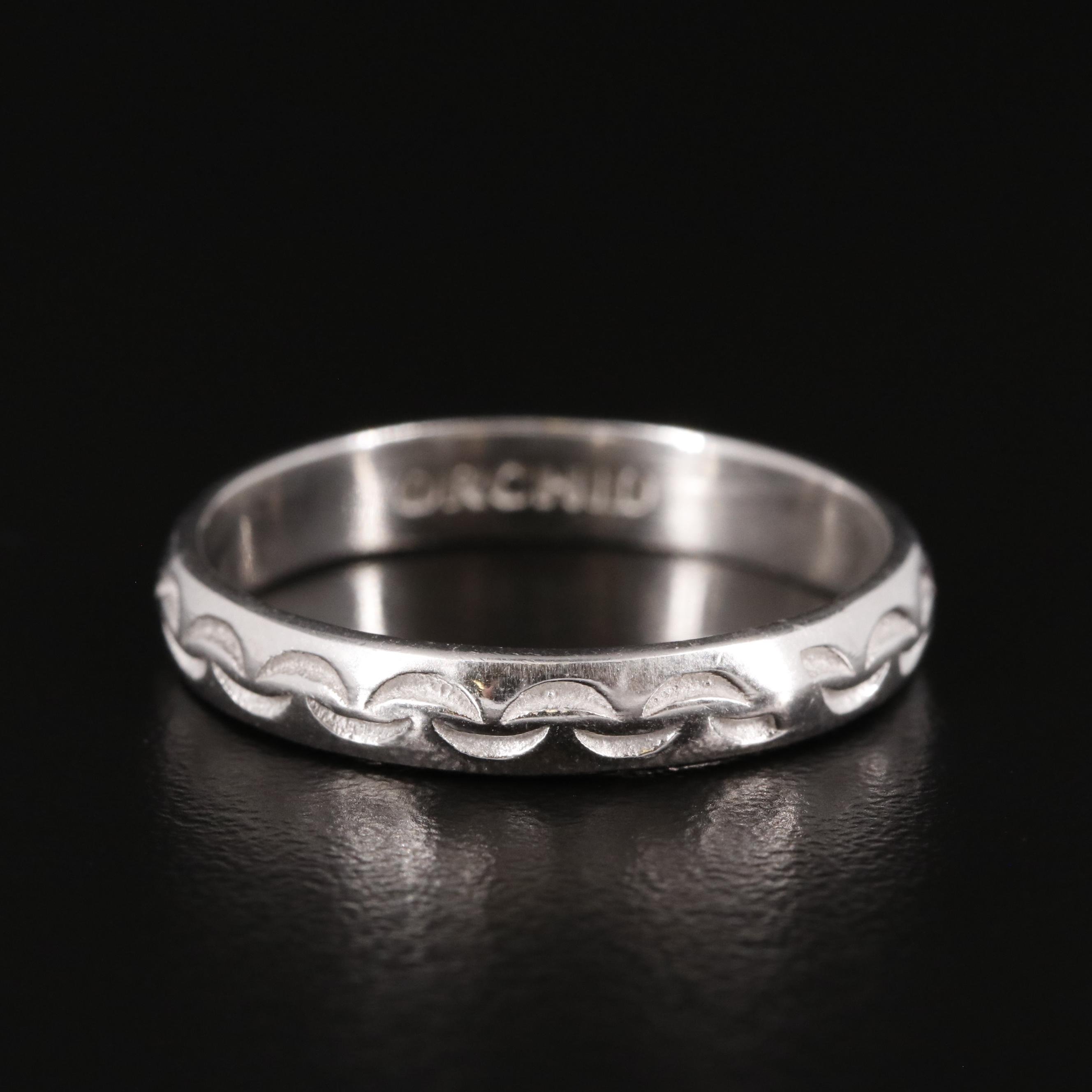 Sterling Textured Band