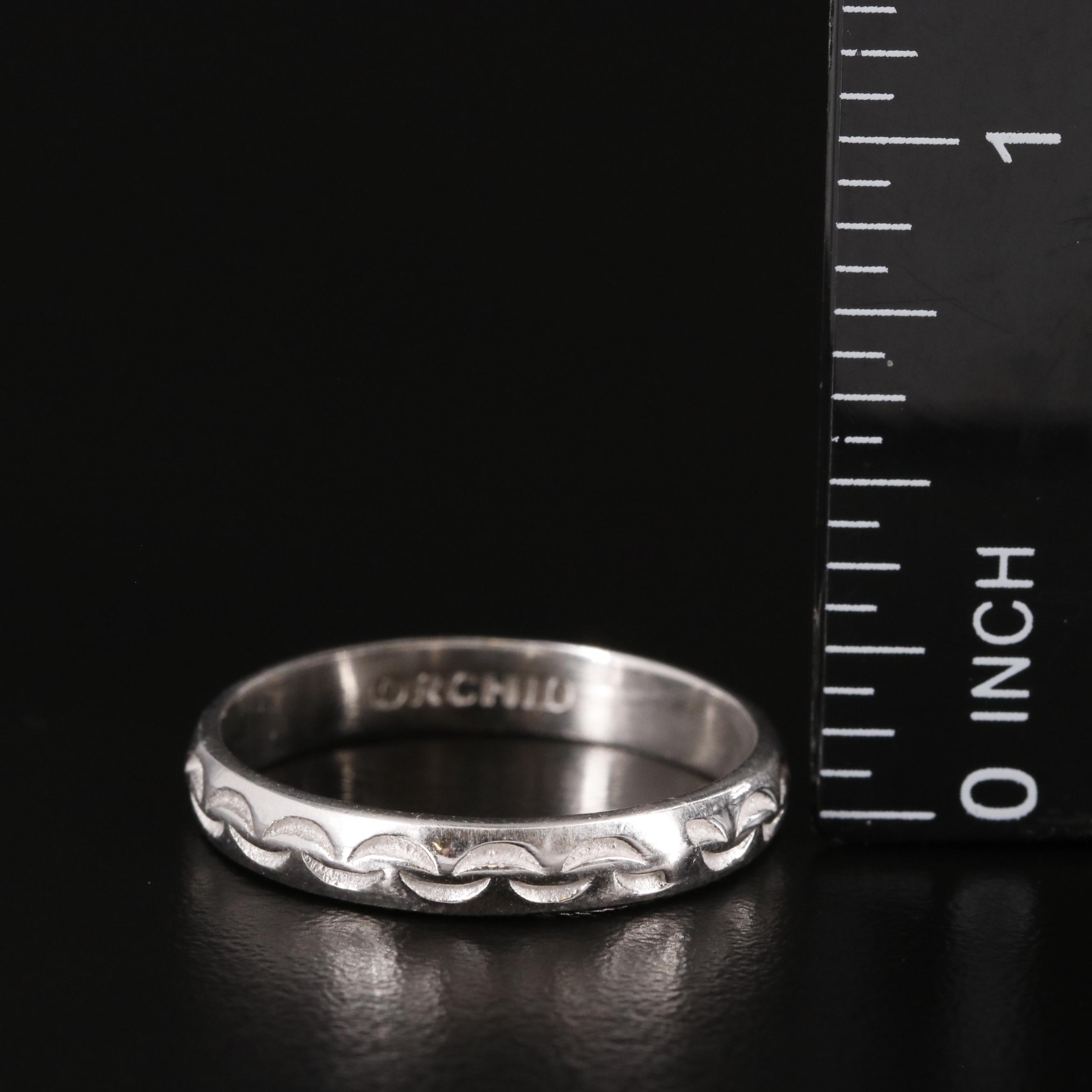 Sterling Textured Band