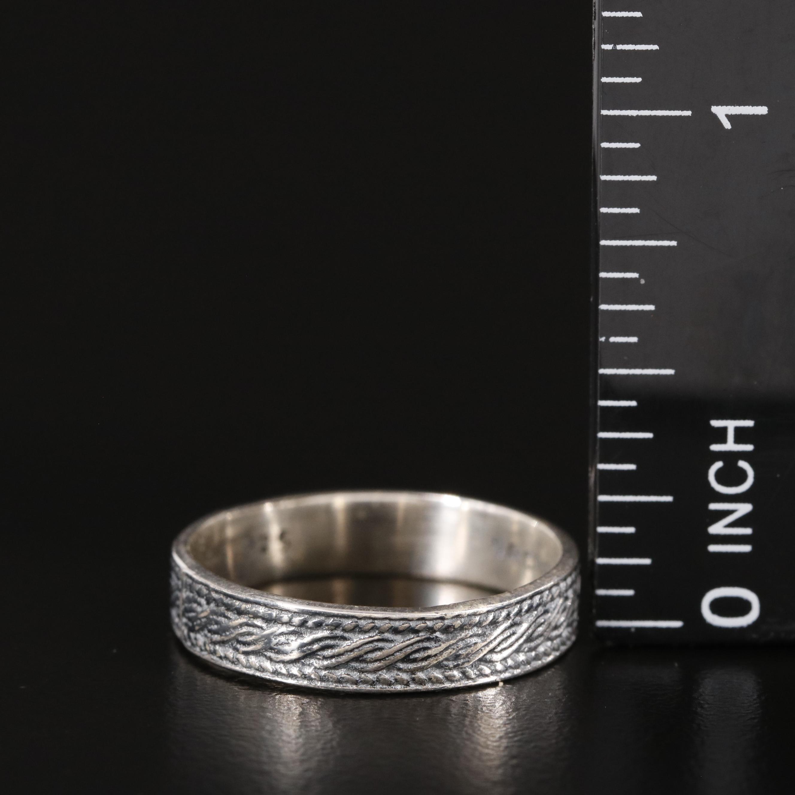 Sterling Textured Band