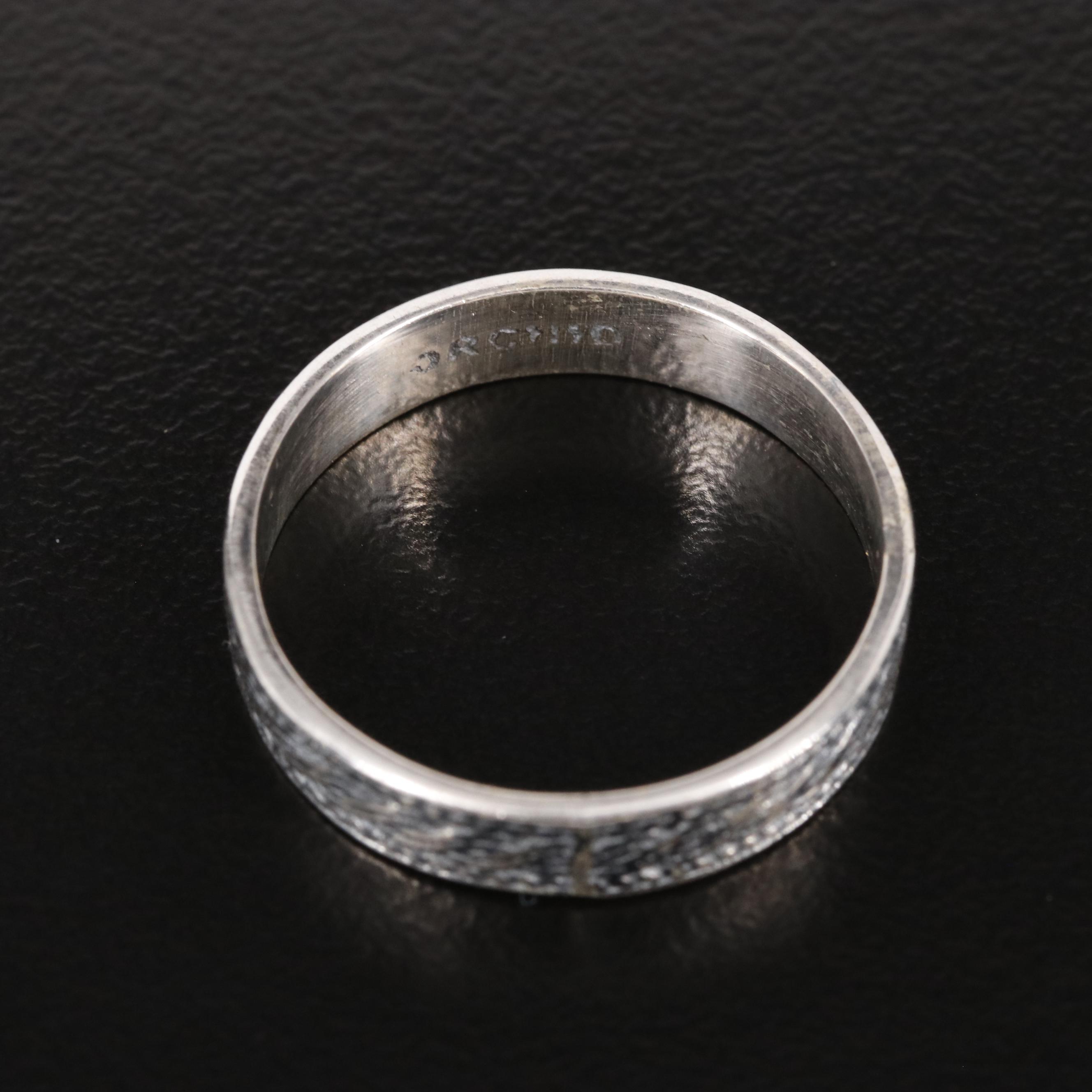 Sterling Textured Band