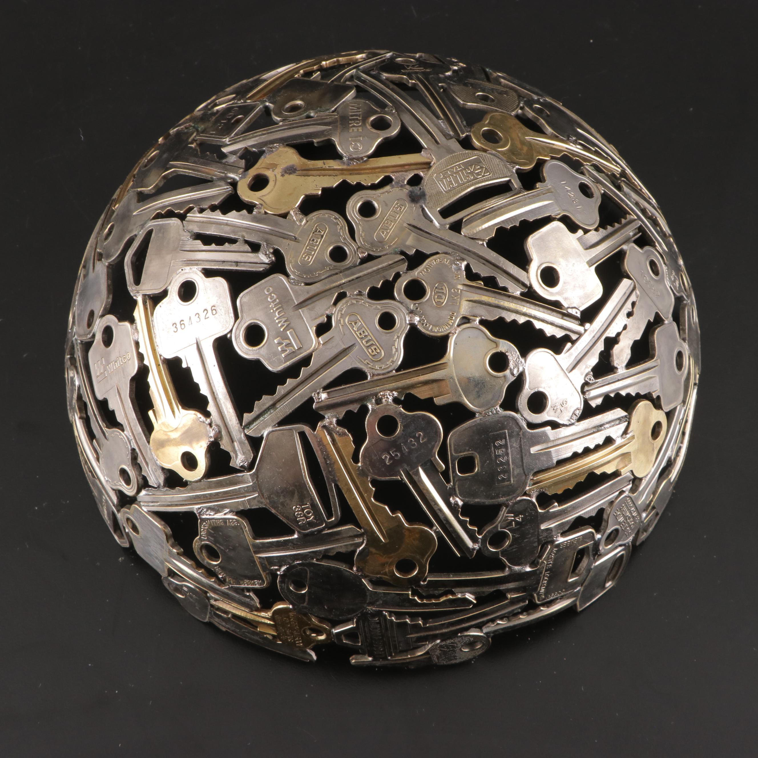 Metal Recycled Key Bowl