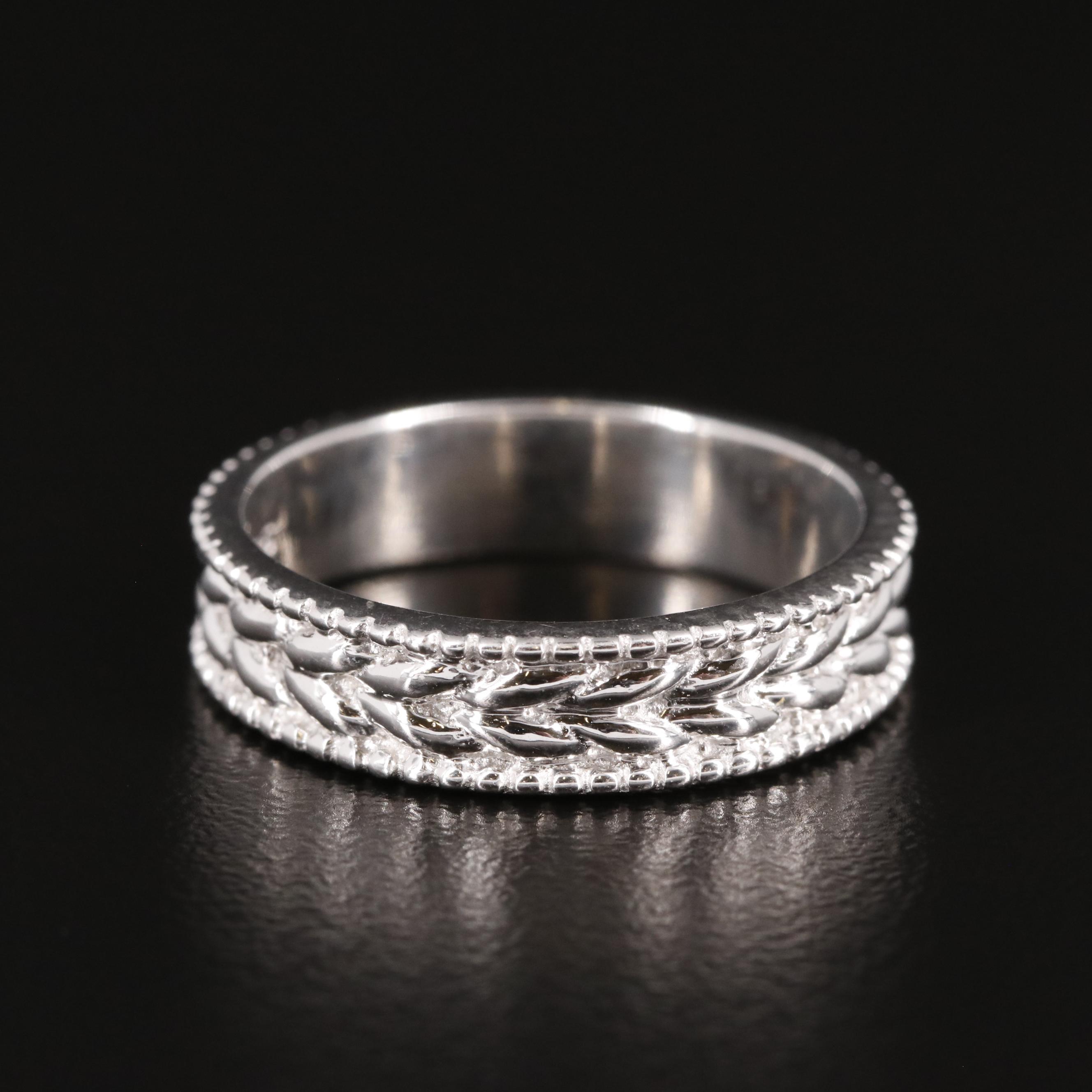 Sterling Textured Band