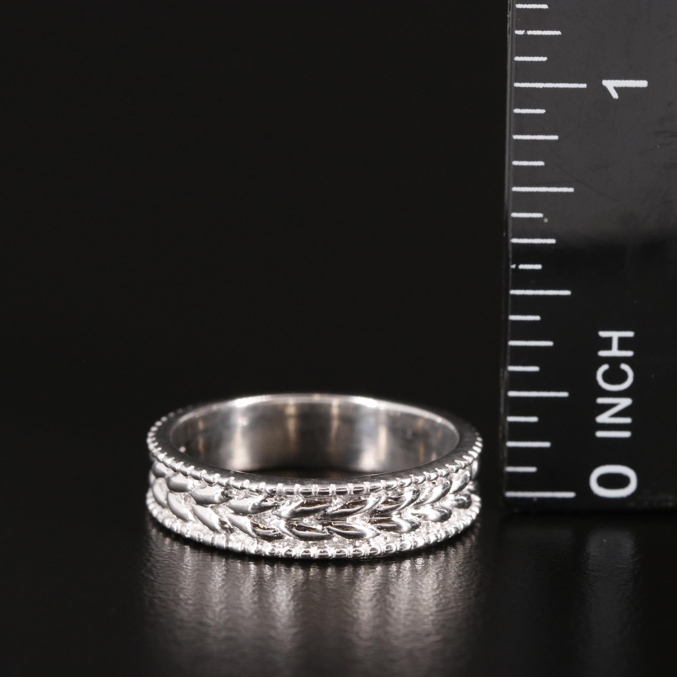 Sterling Textured Band