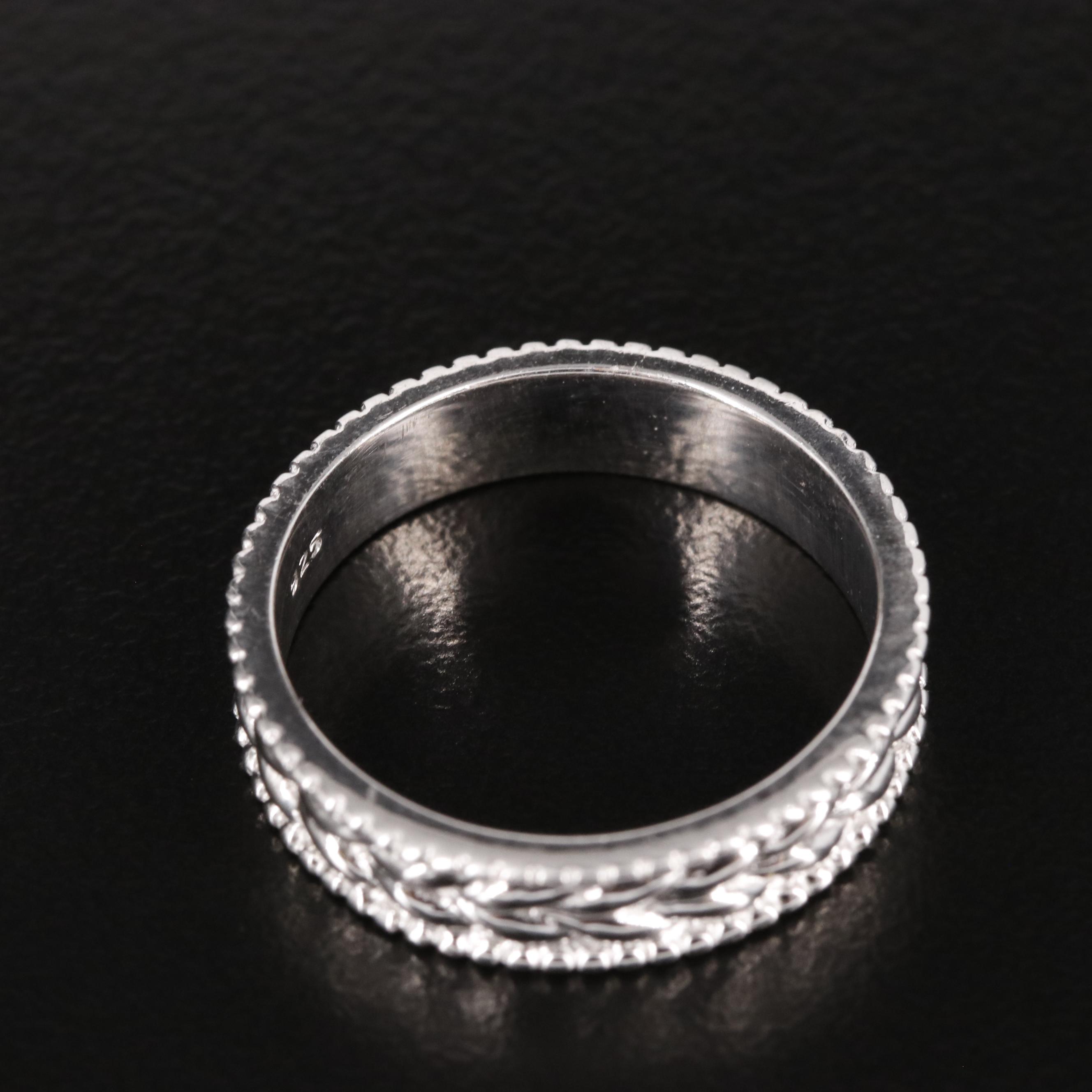 Sterling Textured Band