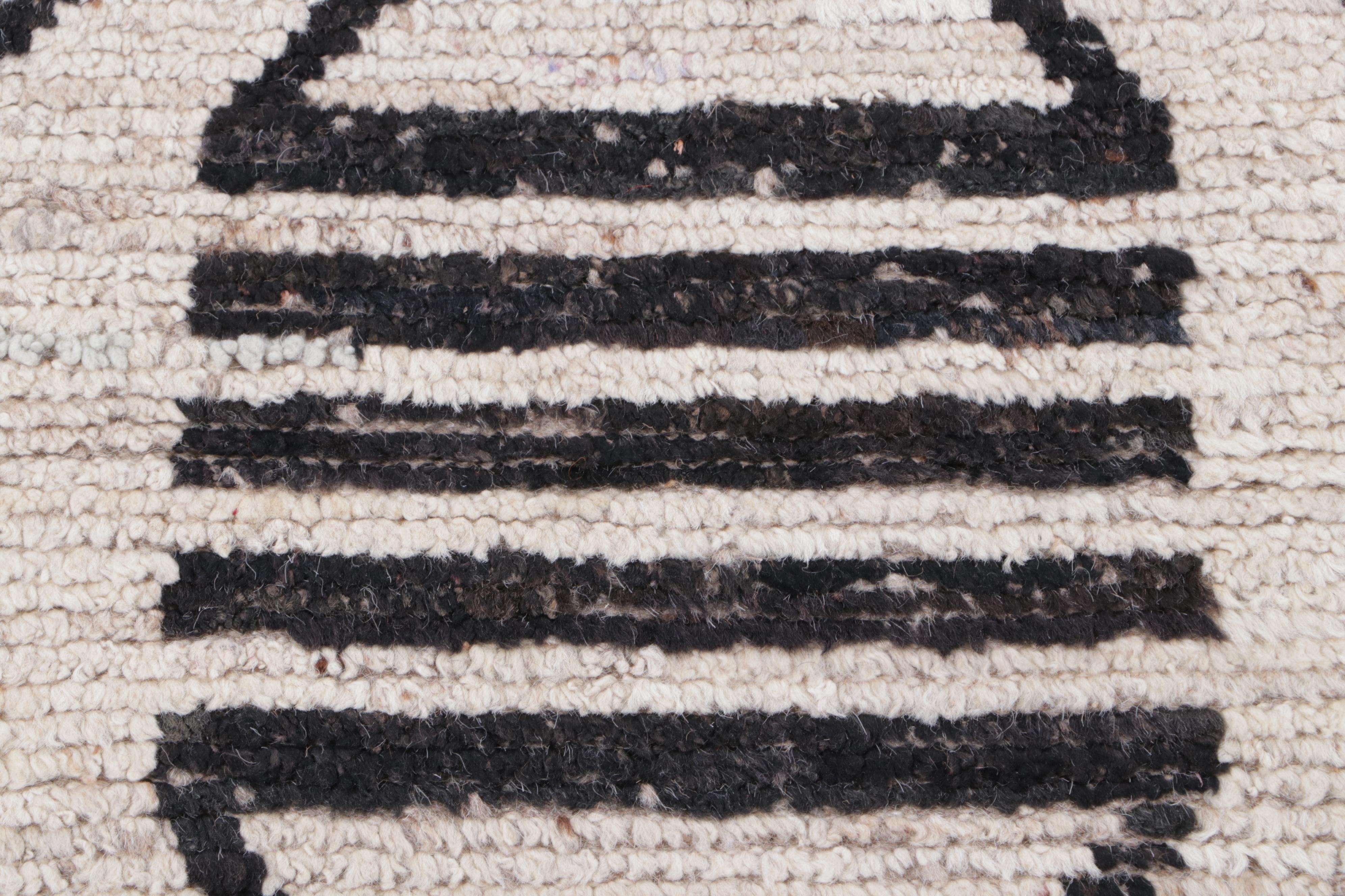 4'3 x 19'4 Hand-Knotted Moroccan Berber Long Rug