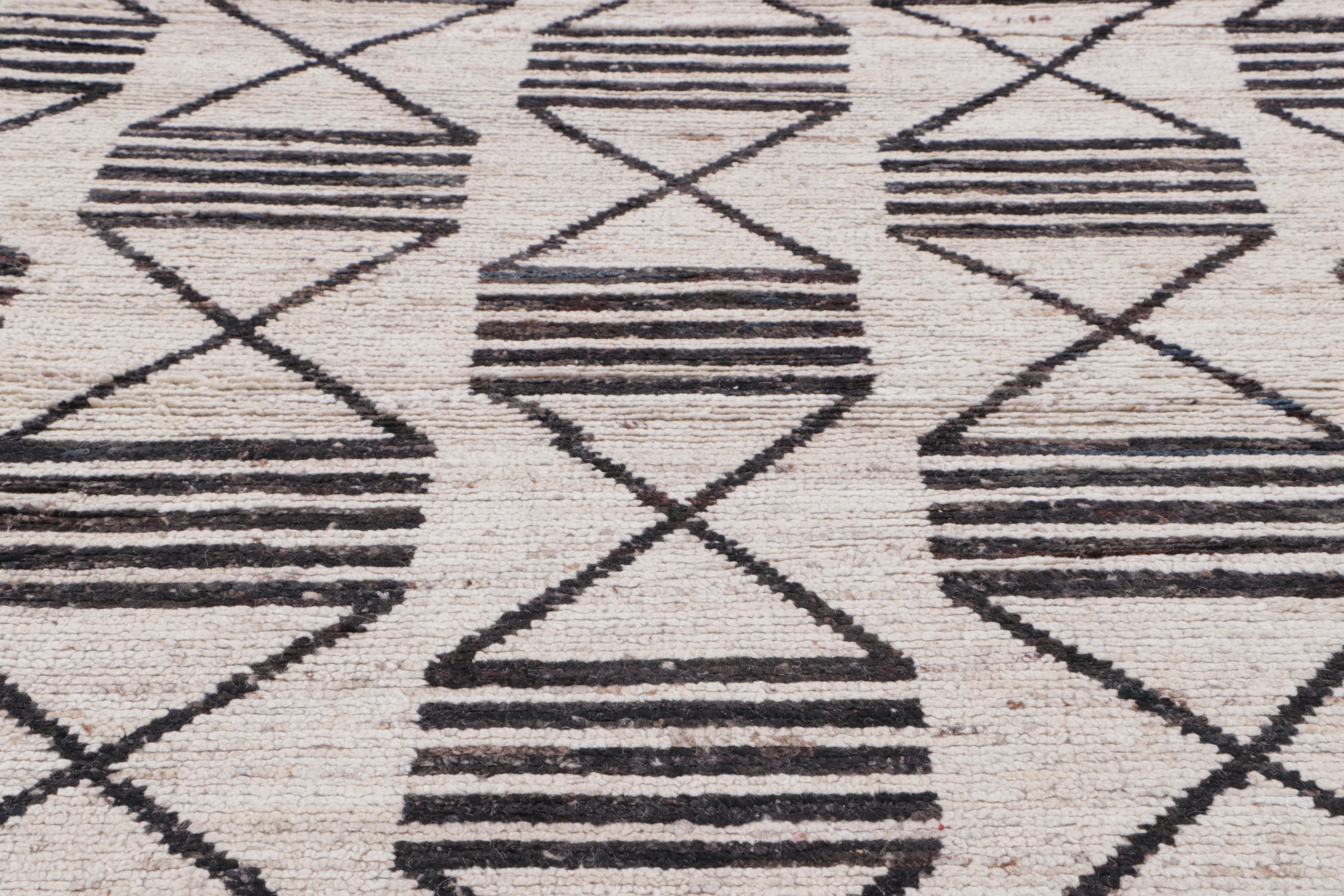 4'3 x 19'4 Hand-Knotted Moroccan Berber Long Rug