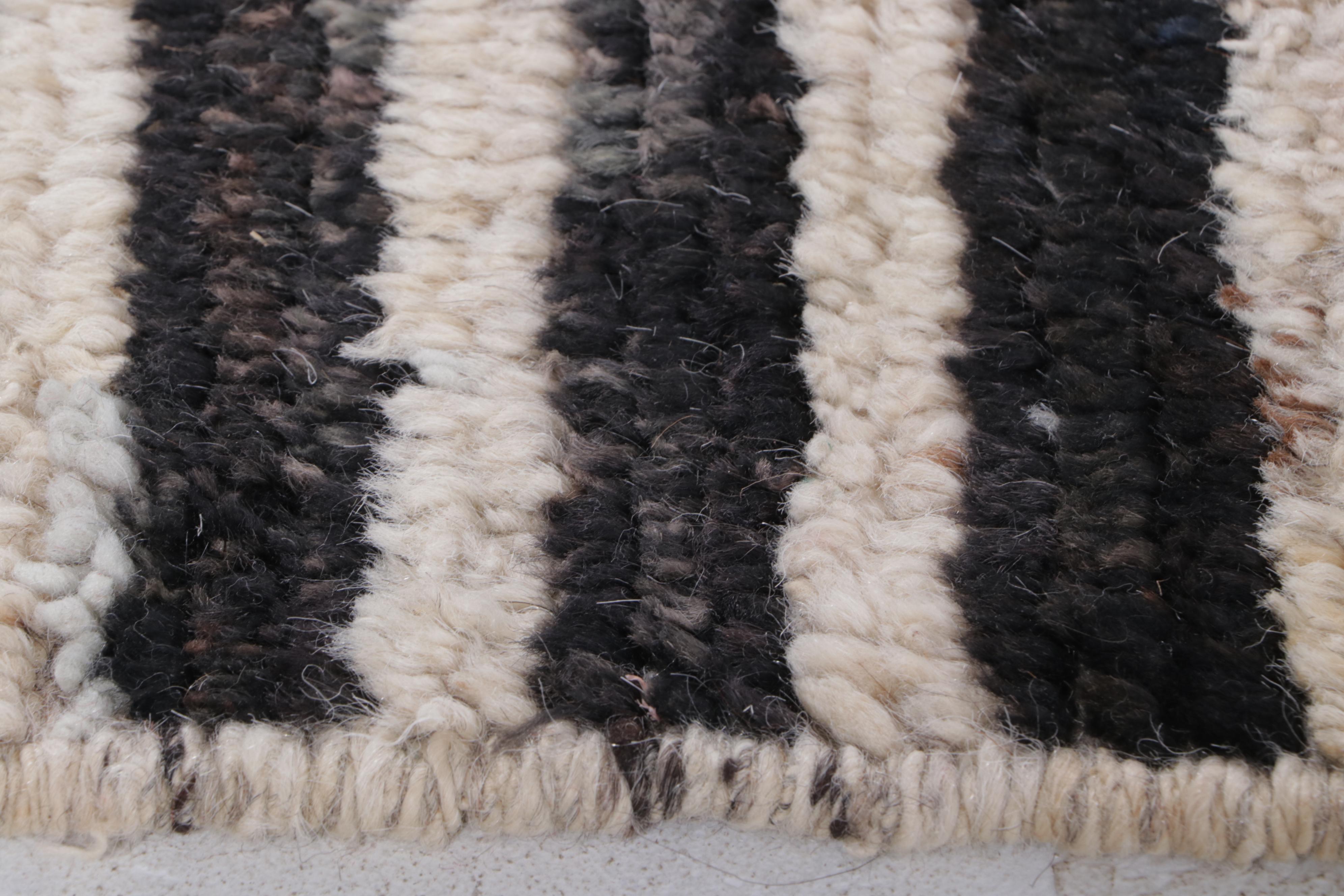 4'3 x 19'4 Hand-Knotted Moroccan Berber Long Rug