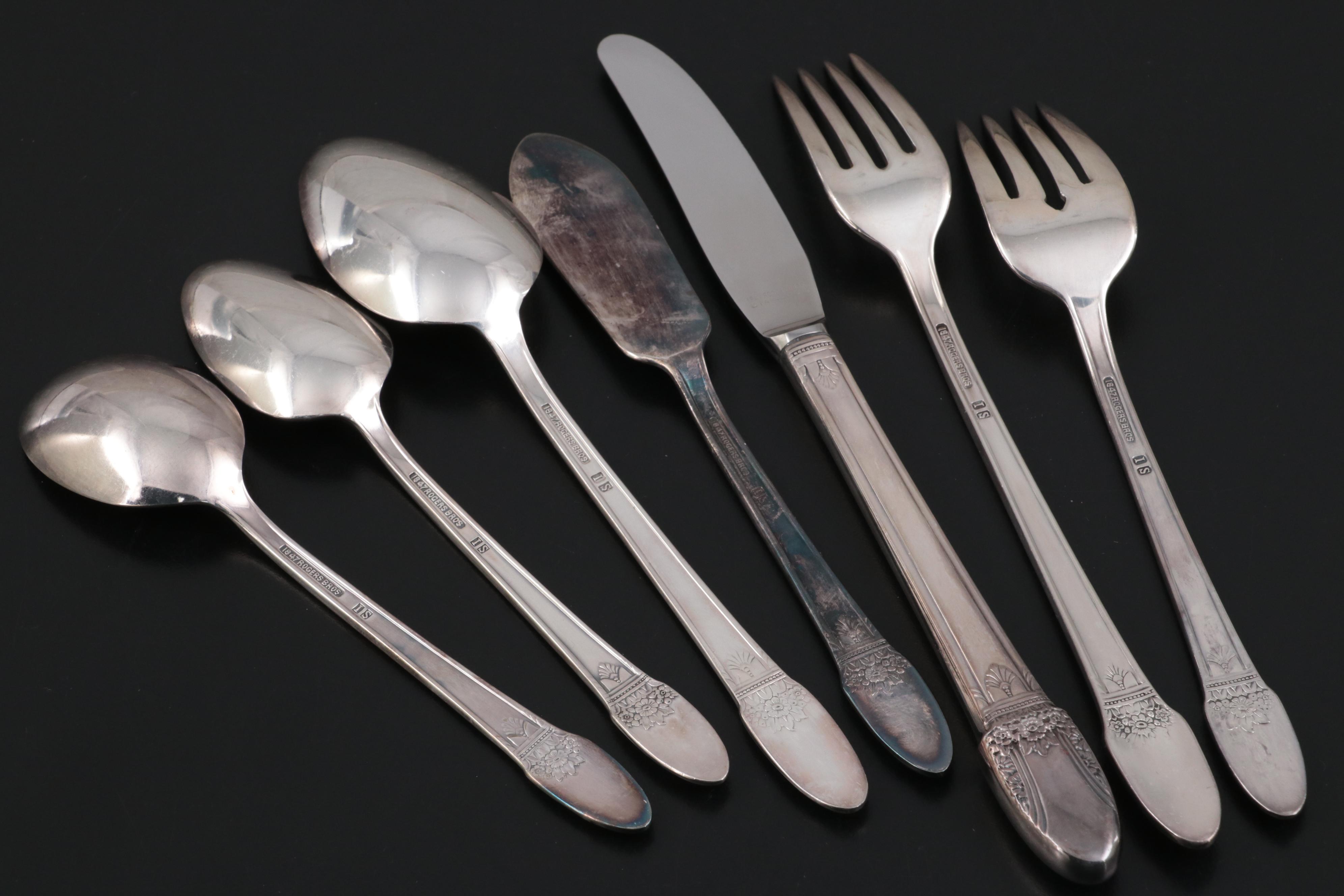 1847 Rogers Bros. "First Love" Flatware and Serving Utensils