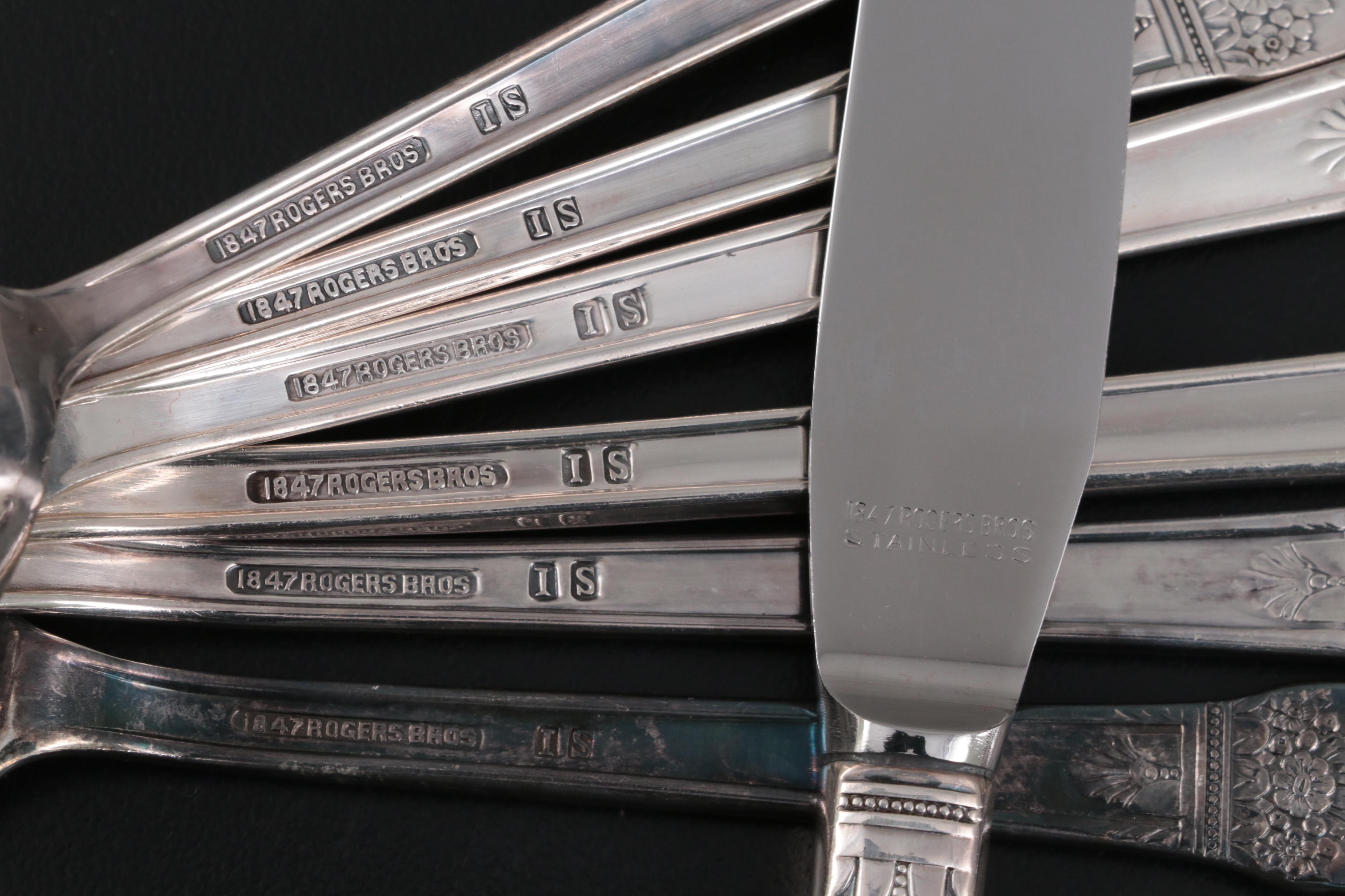 1847 Rogers Bros. "First Love" Flatware and Serving Utensils