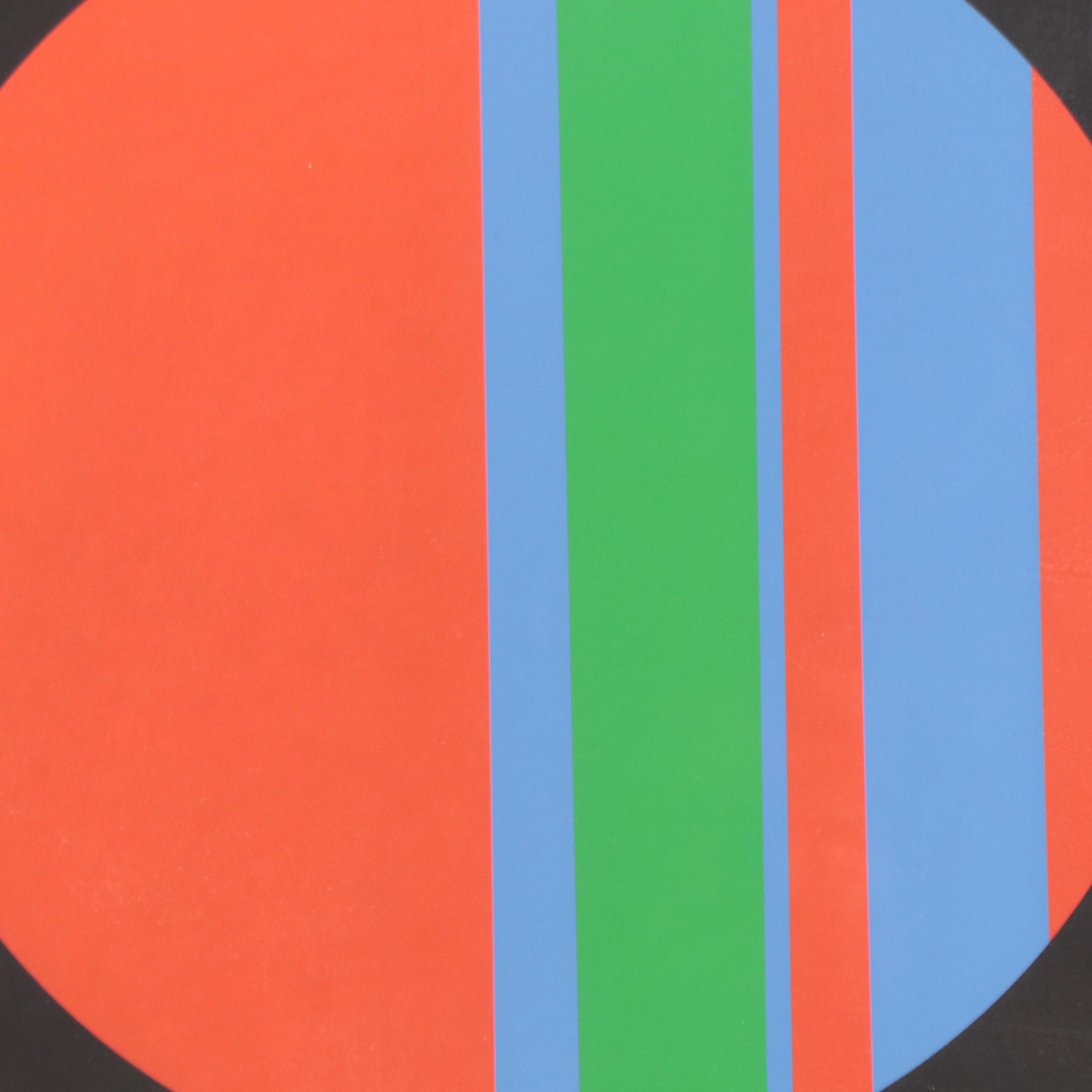 Thomas Whelan Benton Geometric Serigraph, 1969