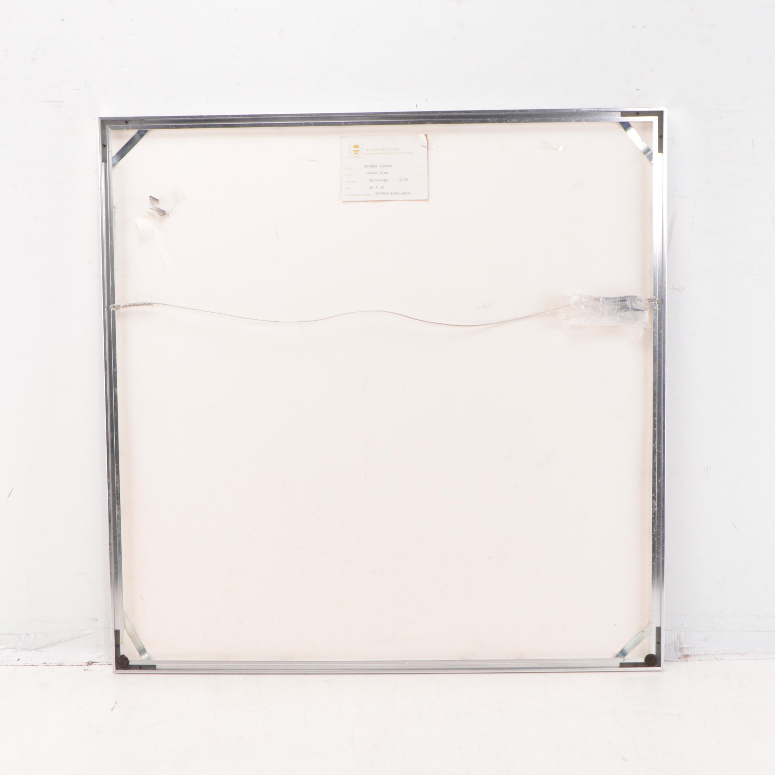 Thomas Whelan Benton Geometric Serigraph, 1969