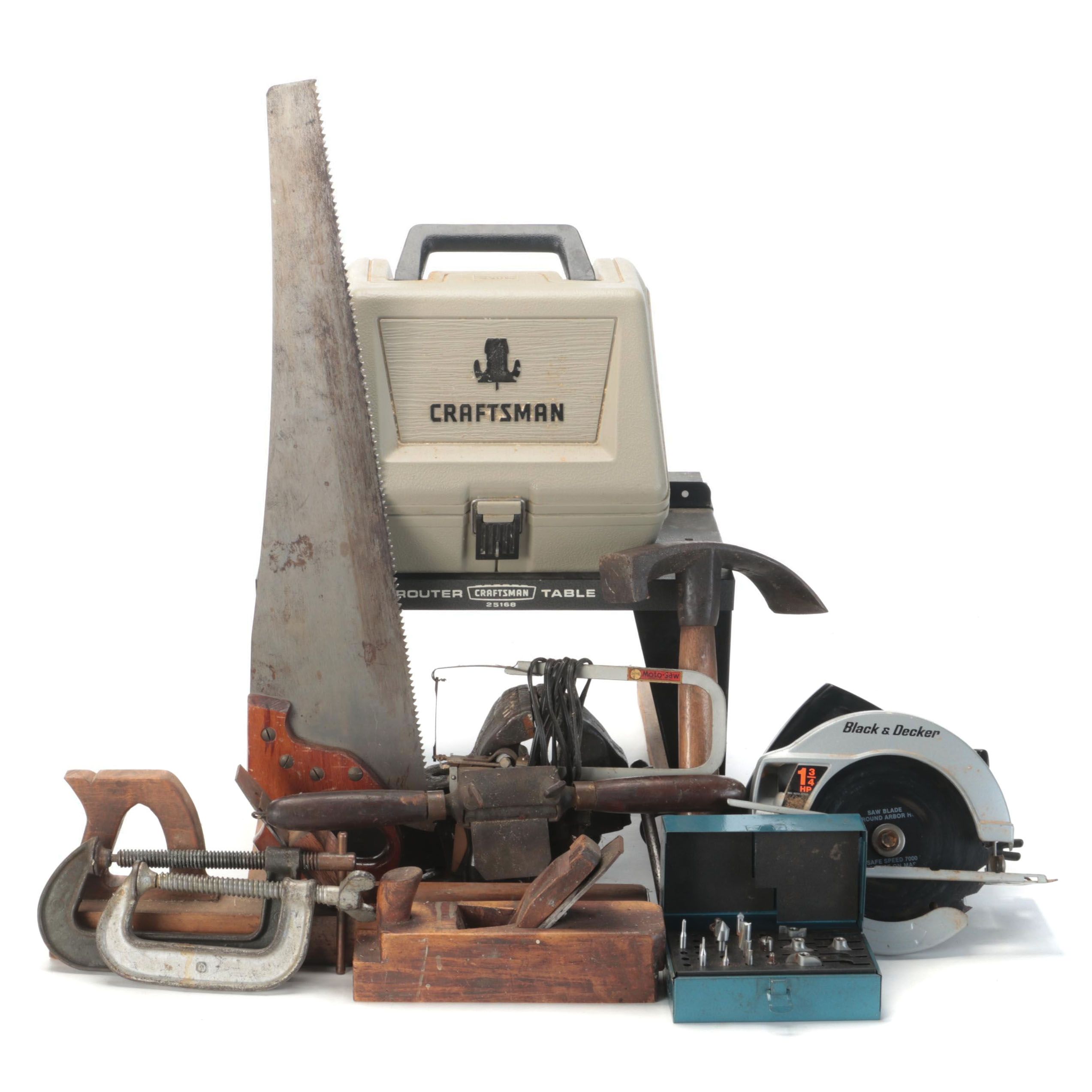 Black + Decker Circular Saw, Craftsman Router Table, More Shop Tools