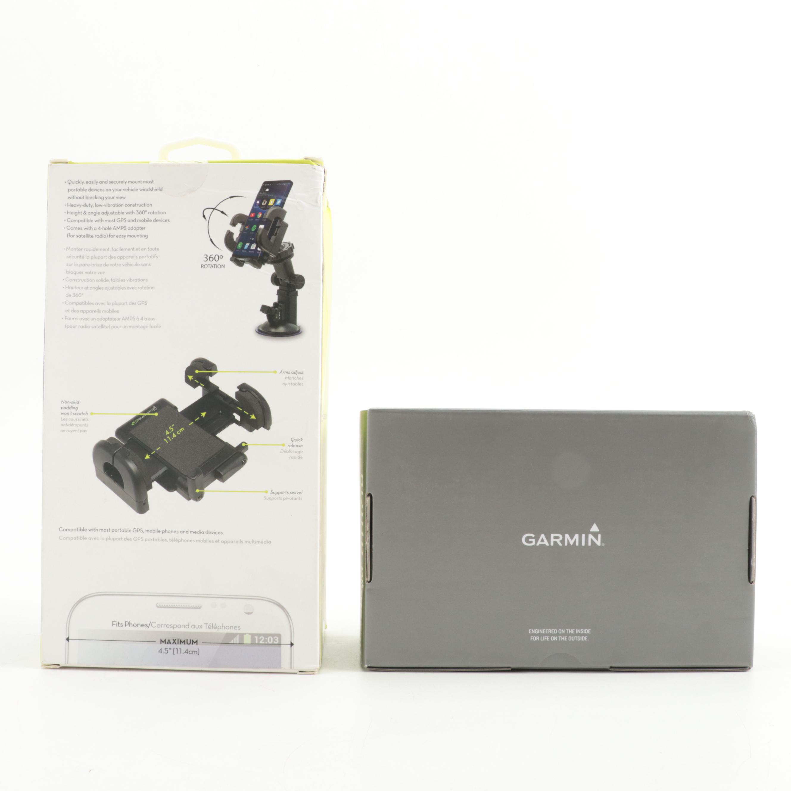Garmin dēzlCam OTR710 Truck GPS with Bracketron Universal Pro-Mount Window Mount