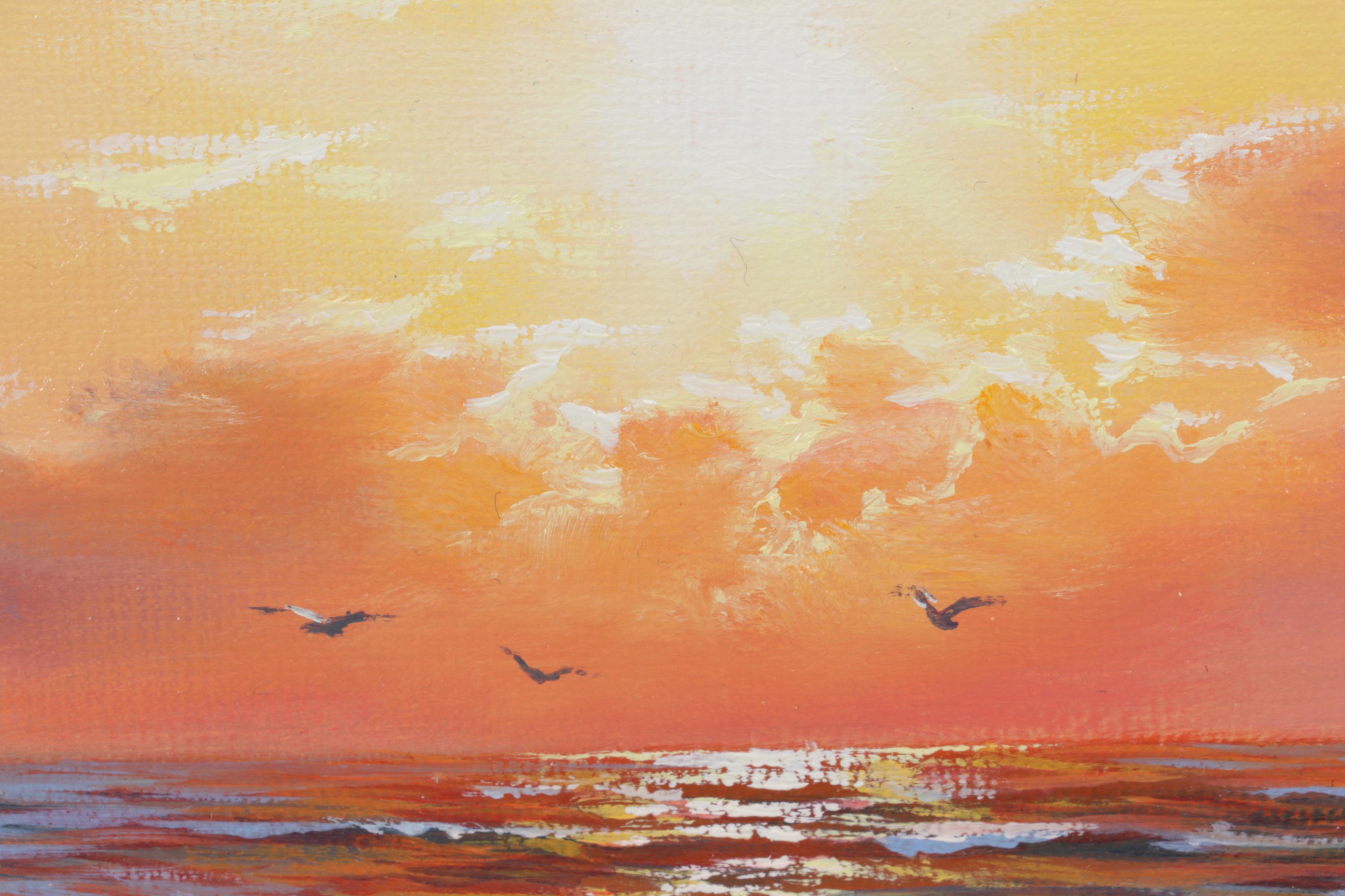 Jevgenijus Litvinas Oil Painting "Ocean Coast," 2022