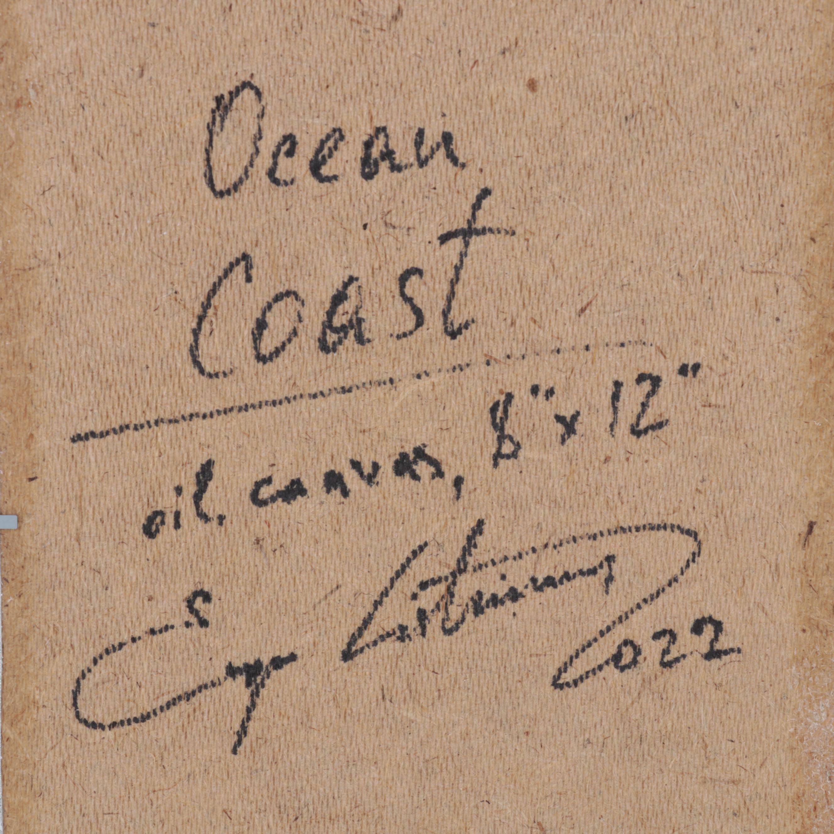 Jevgenijus Litvinas Oil Painting "Ocean Coast," 2022