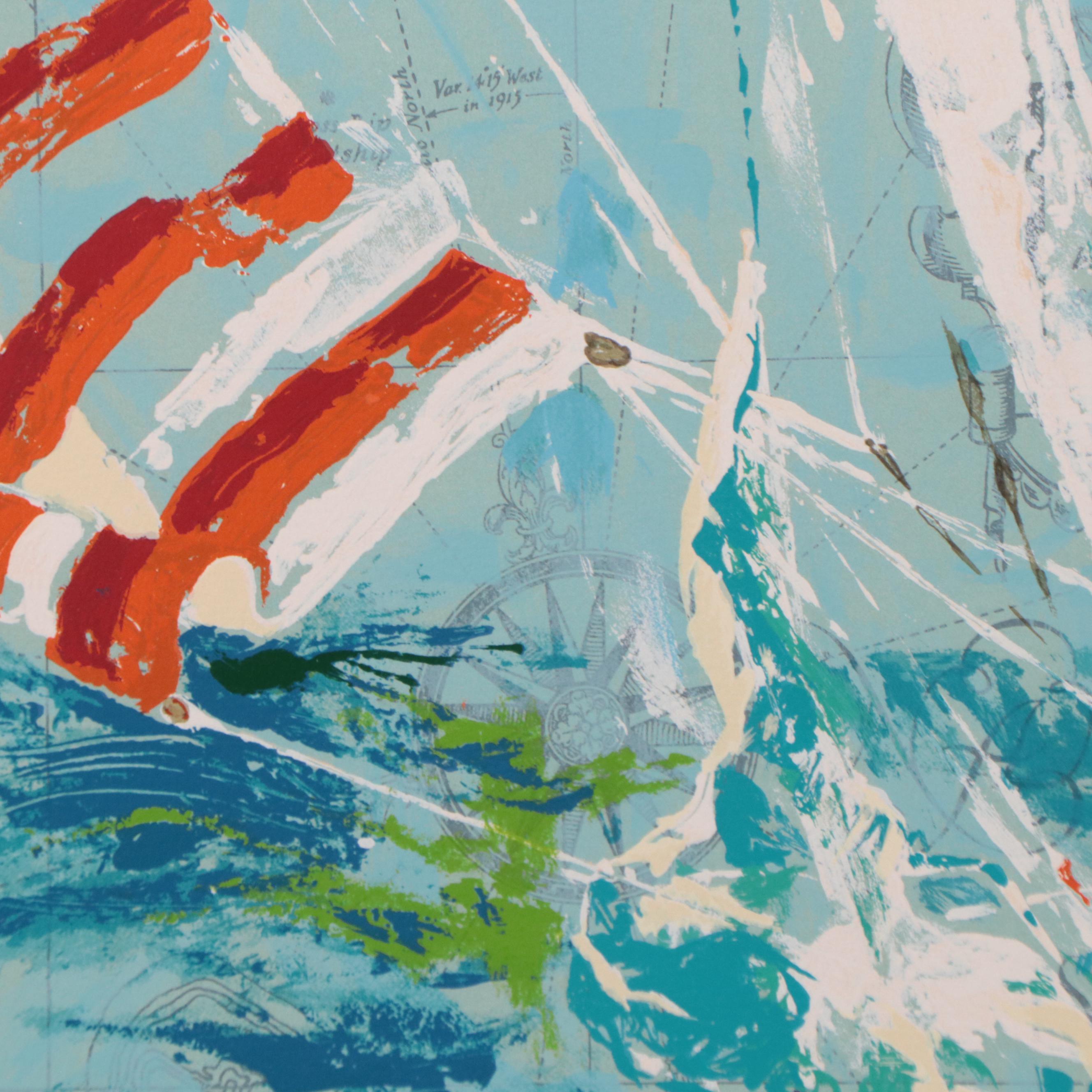 LeRoy Neiman Serigraph "Nantucket Sailing," 1980