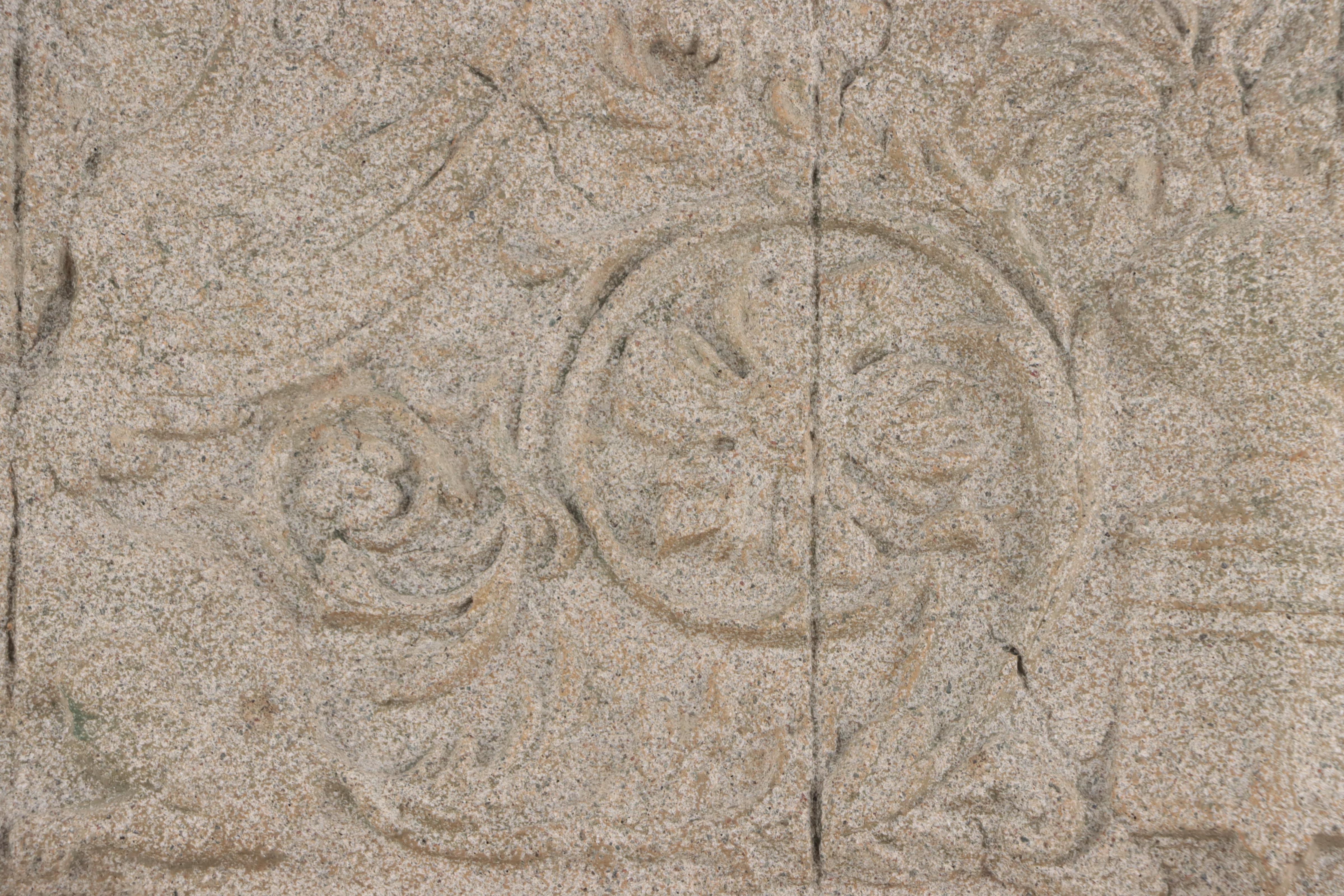 Composite Sculpture Relief Wall-Hanging With Griffin Motif, 21st Century