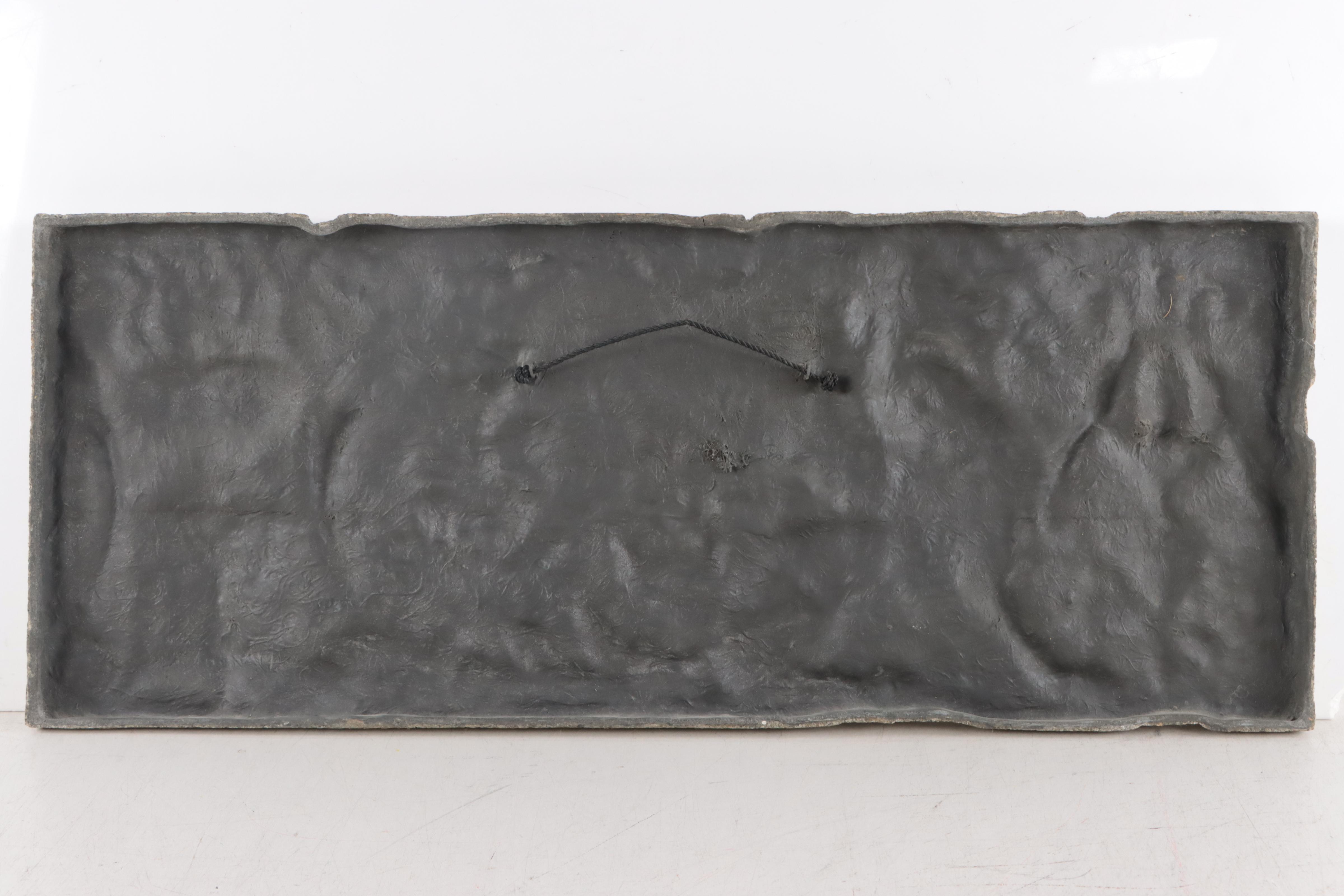 Composite Sculpture Relief Wall-Hanging With Griffin Motif, 21st Century