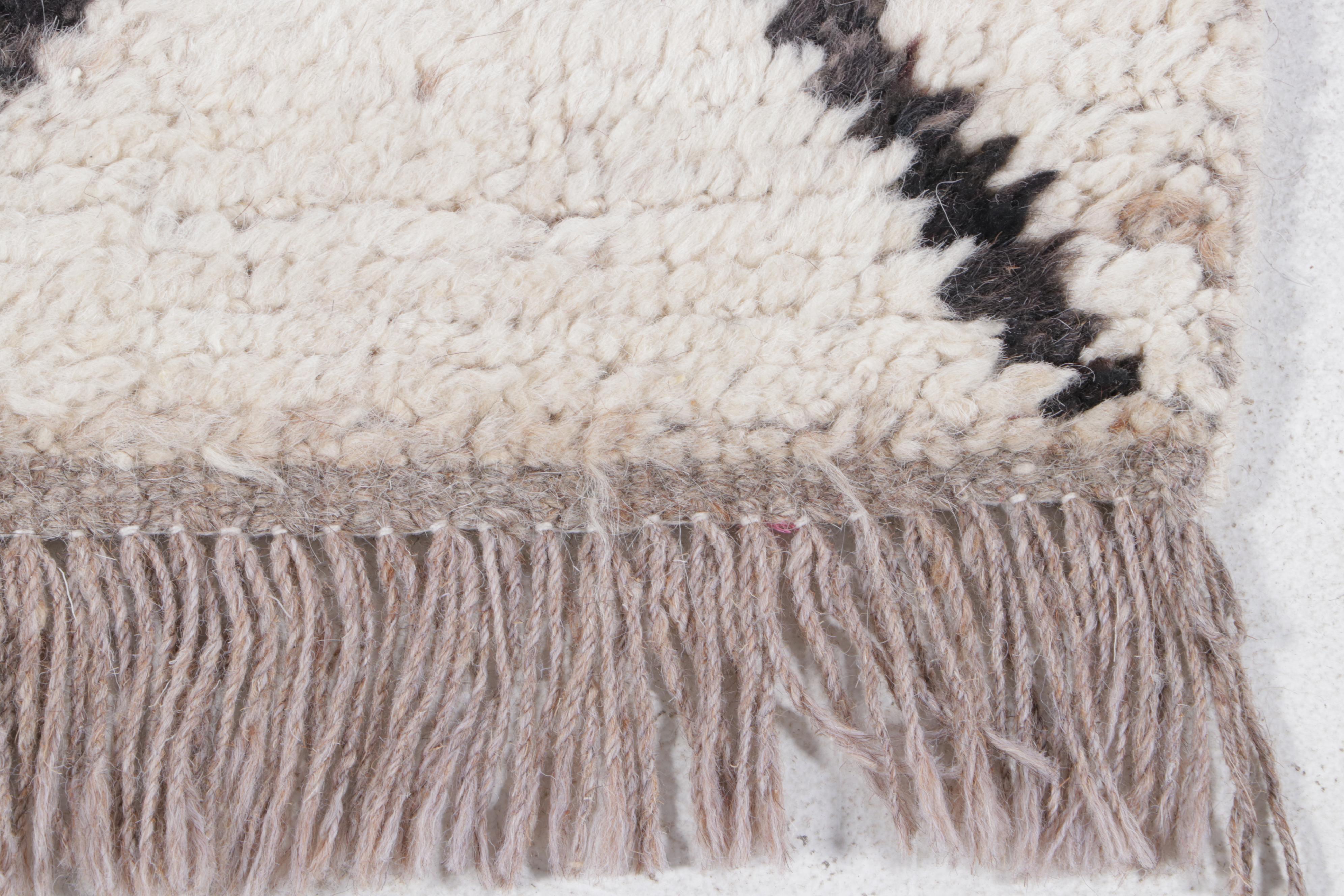 3'2 x 15'9 Hand-Knotted Moroccan Long Rug