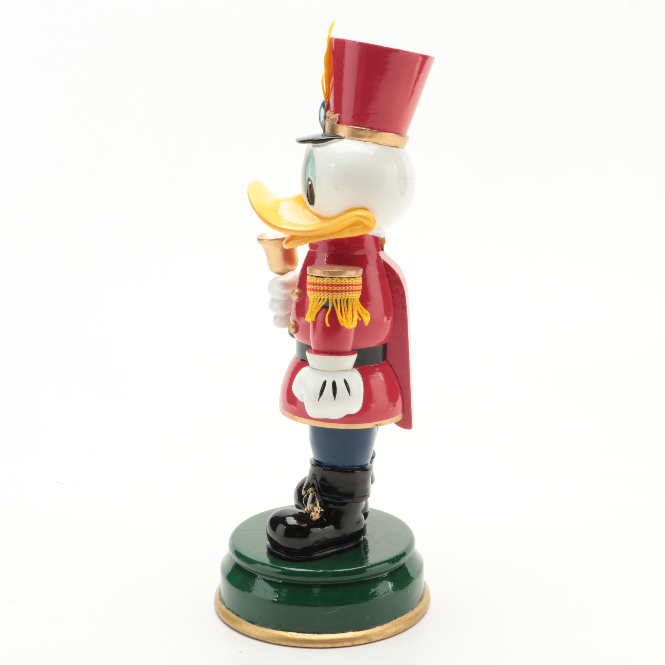 Donald Duck Tin Soldier Hand-Painted Wooden Nutcracker