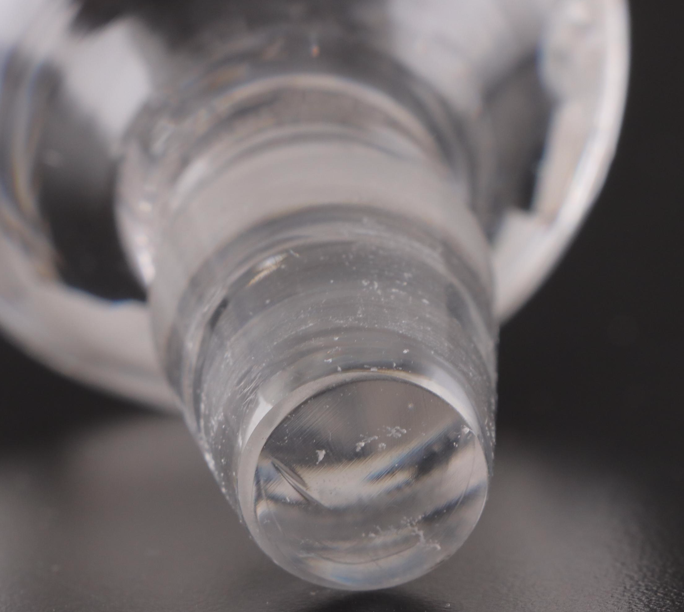 Etched Glass Ships Decanter