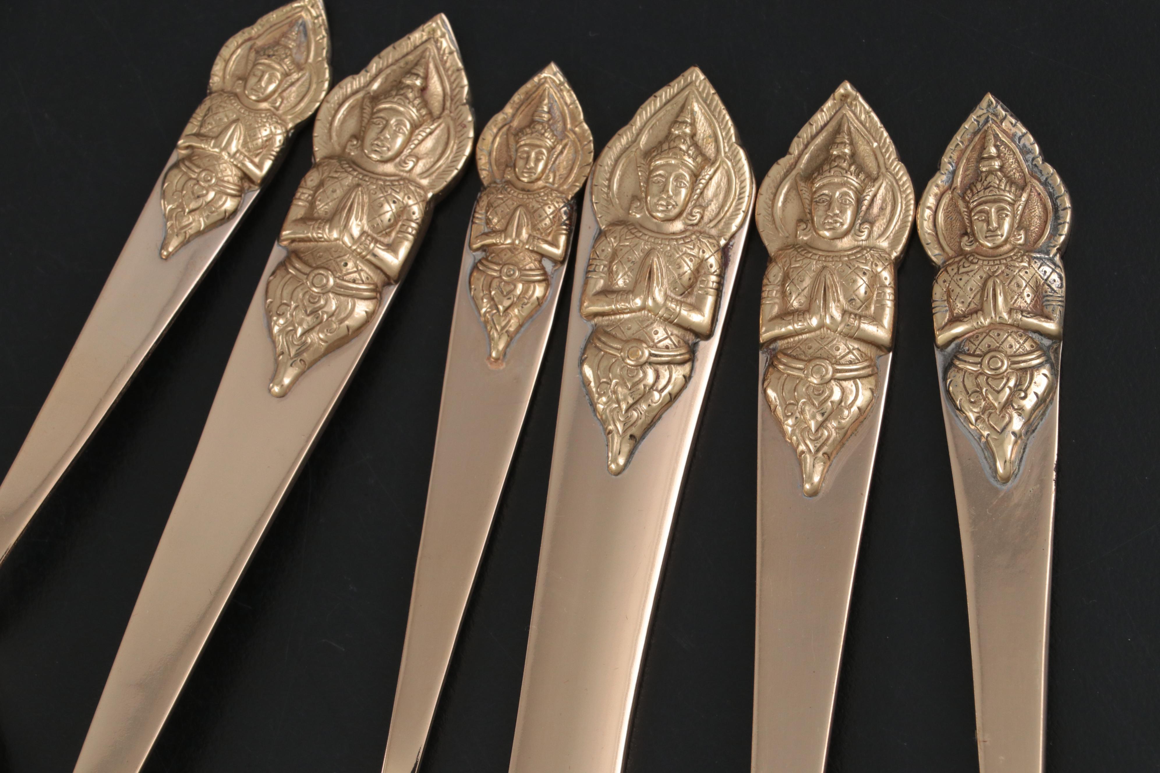 Amfarco Star of Siam Gold Tempered Bronze Flatware