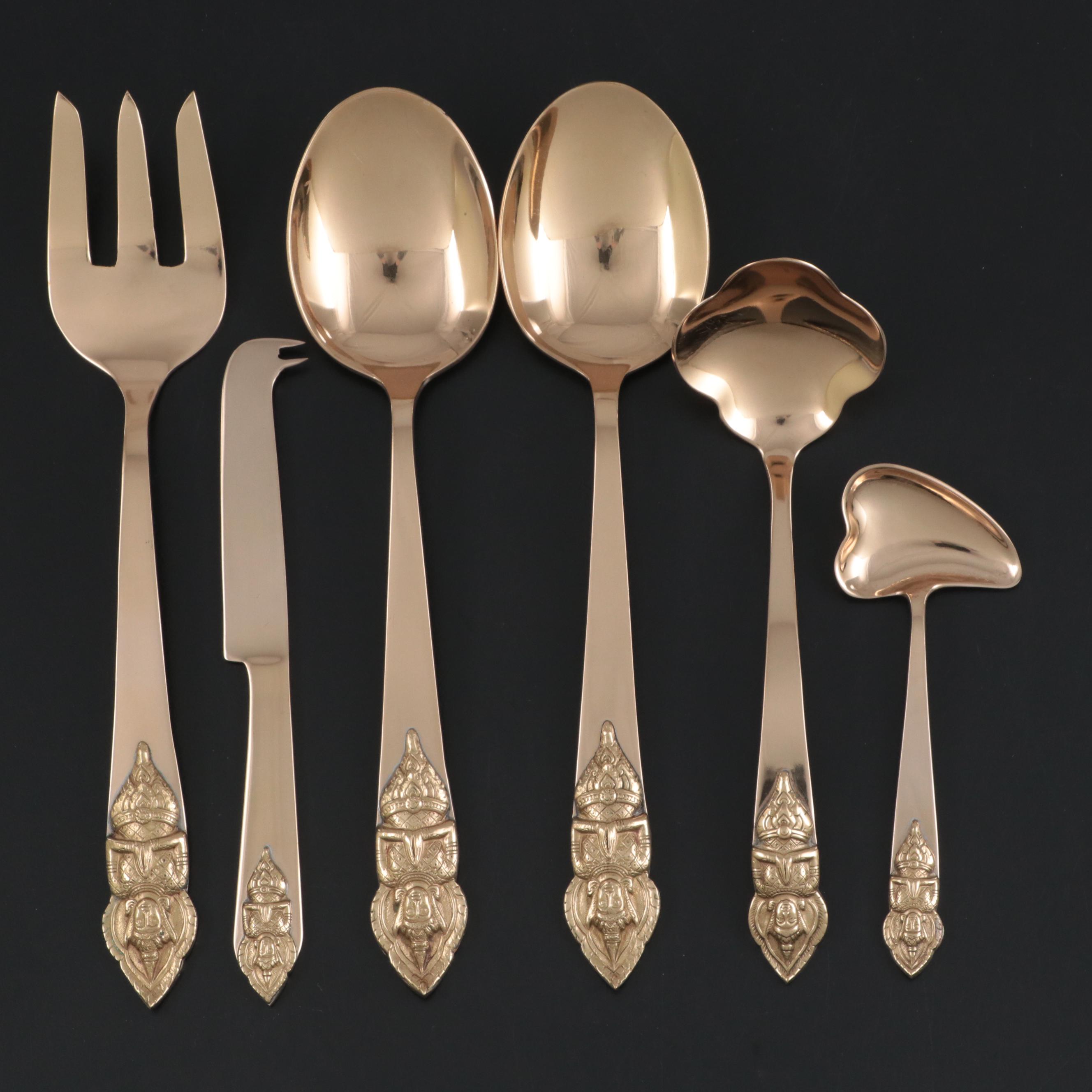 Amfarco Star of Siam Gold Tempered Bronze Flatware