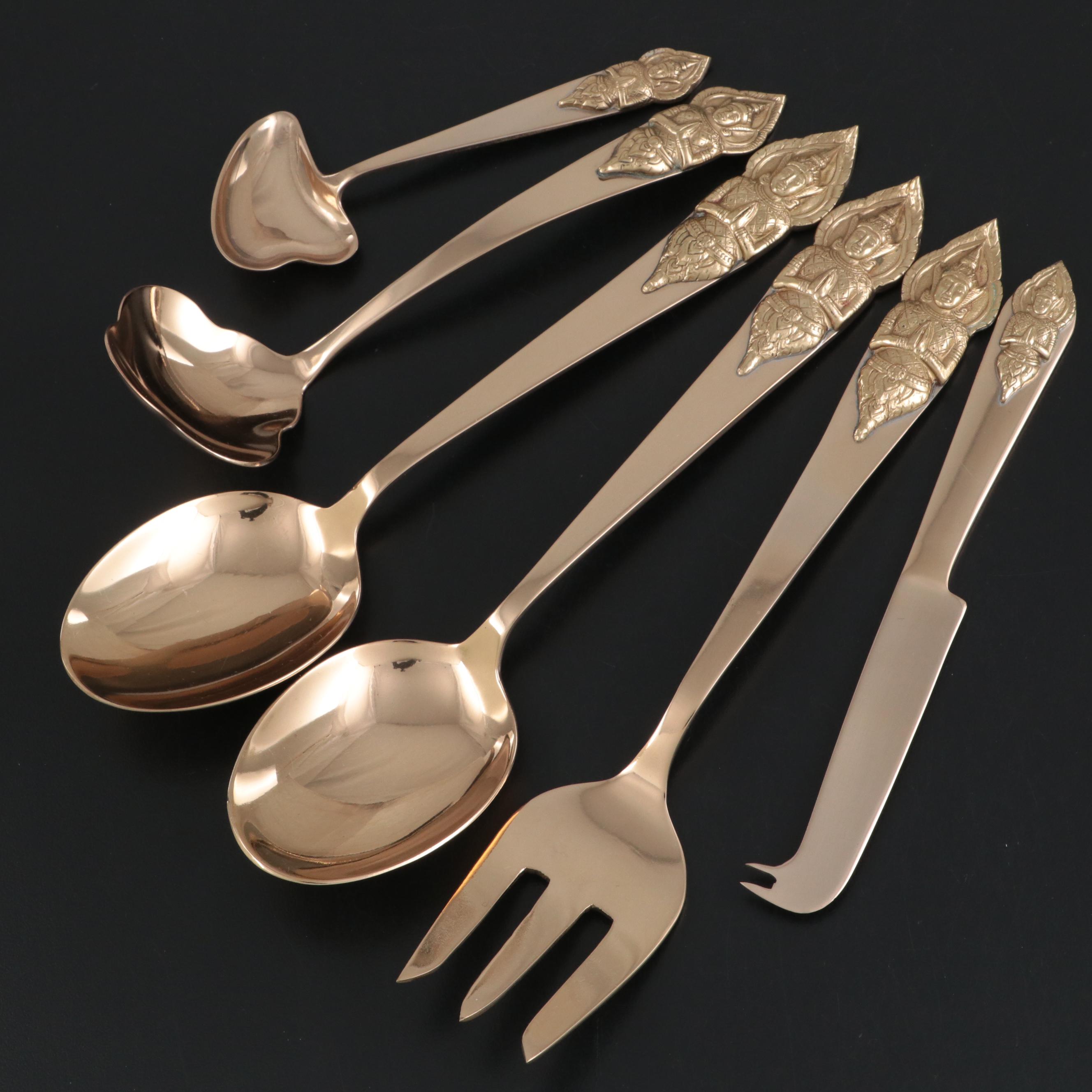 Amfarco Star of Siam Gold Tempered Bronze Flatware