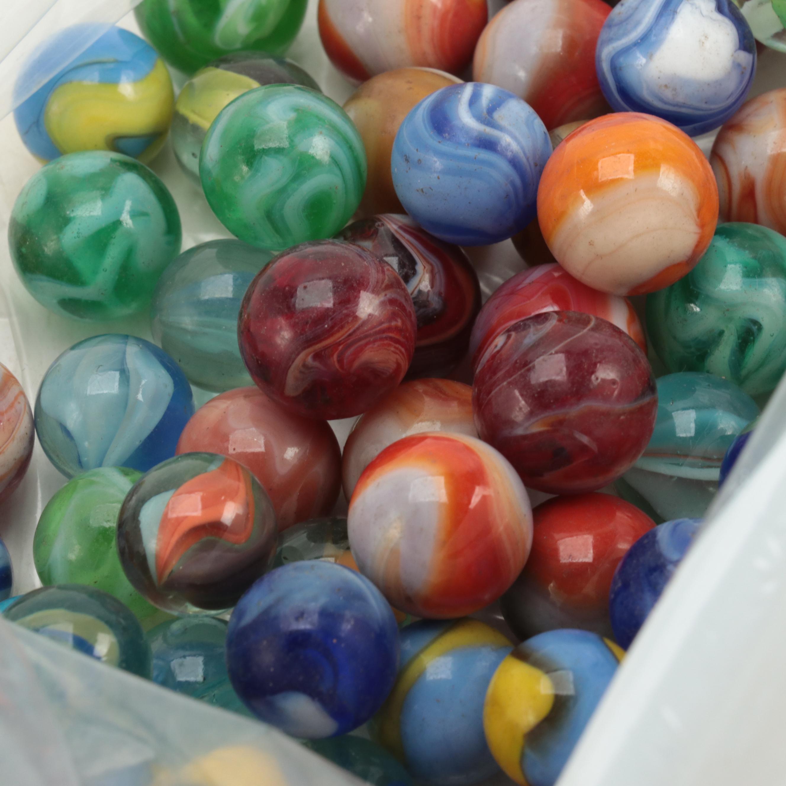 Pay Day with Other Swirl Glass Marbles and Yo-Yo Toys