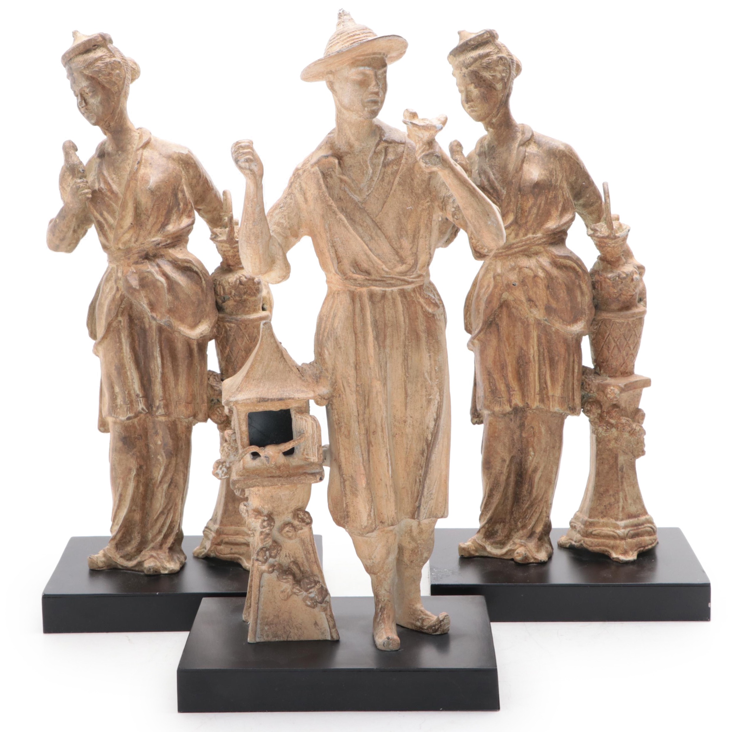 Composite Chinoiserie Style Figurines