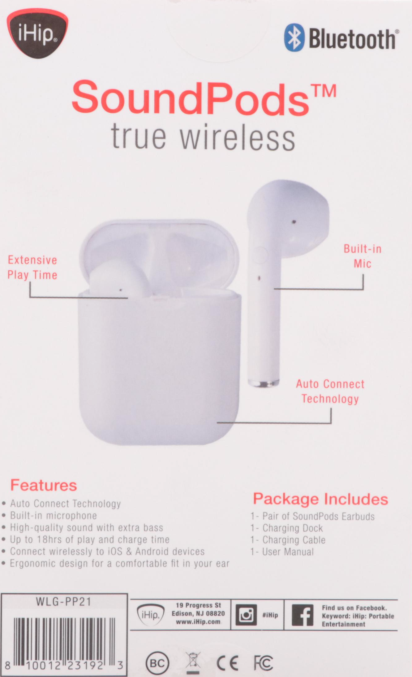 iHip SoundPods True Wireless Earbuds