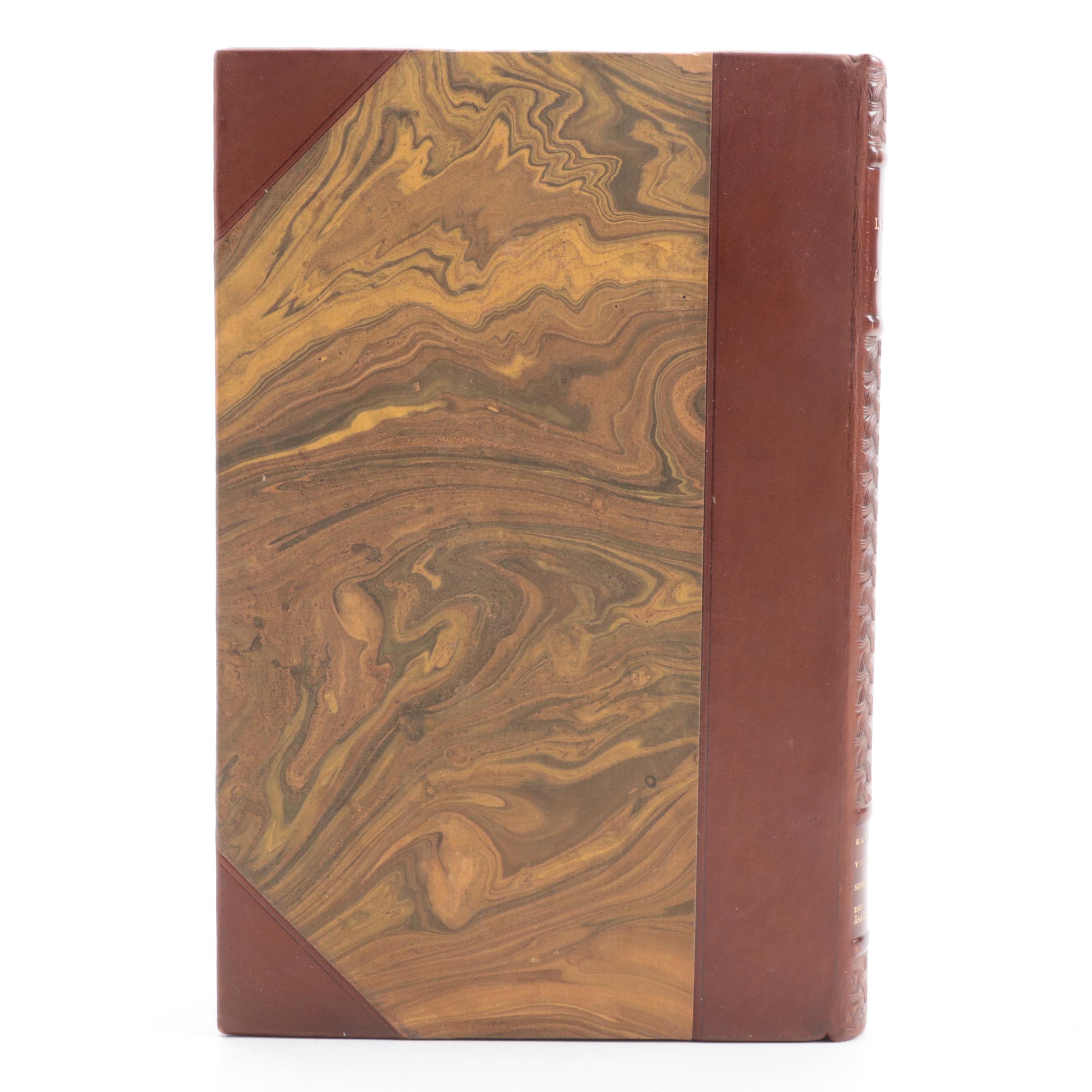 Leather Bound "Skrifter av Hans Larsson" Nine-Volume Set, 1920–1925