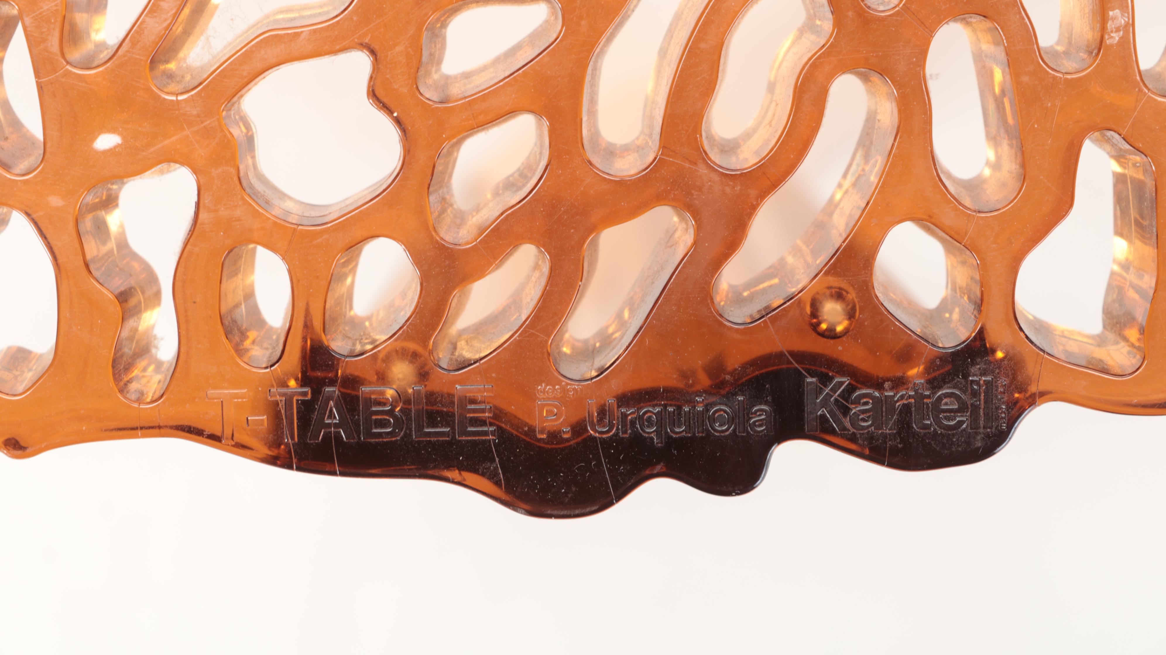 Pair of Patricia Urquiola for Kartell Acrylic T-Tables