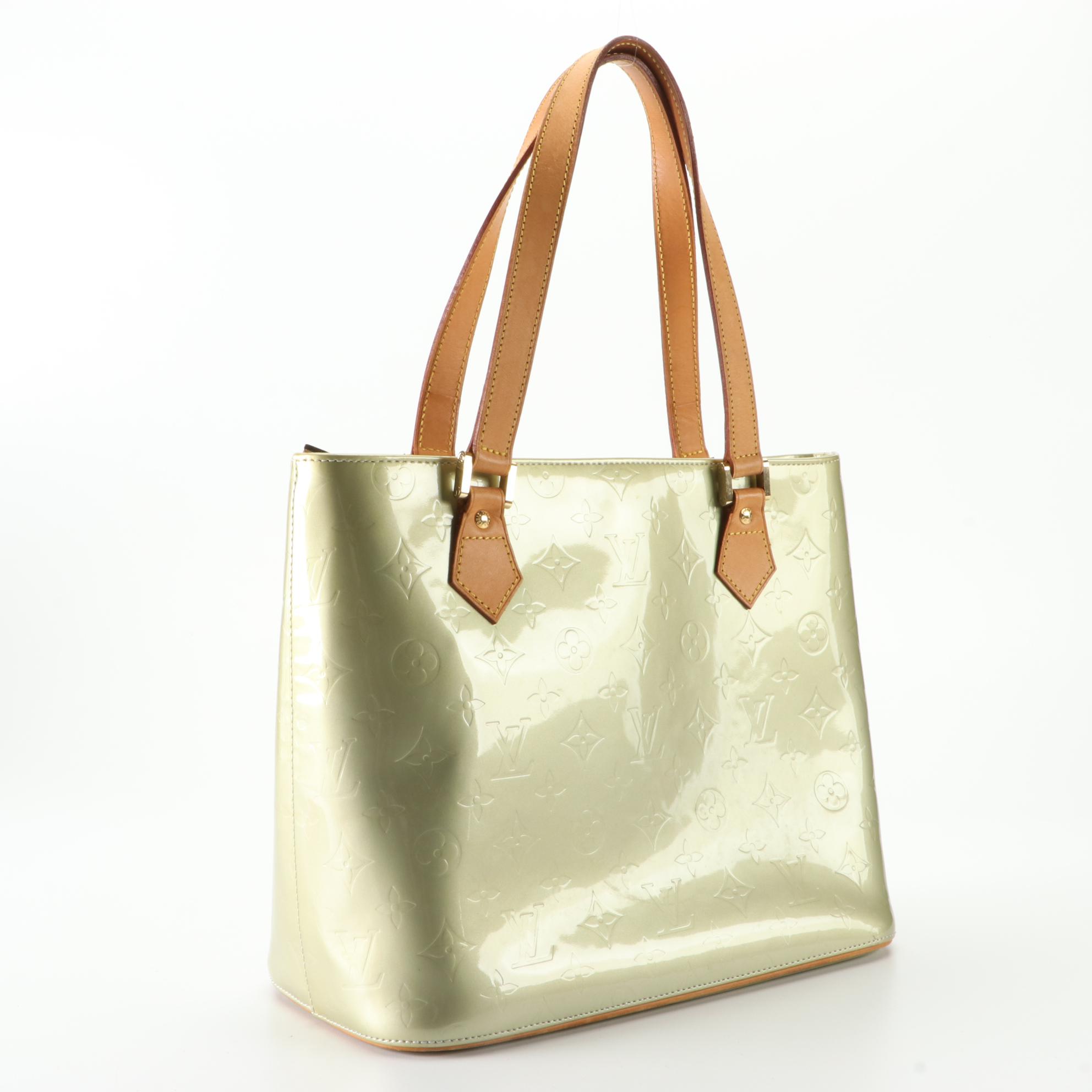 Louis Vuitton Houston Bag in Monogram Vernis and Vachetta Leather